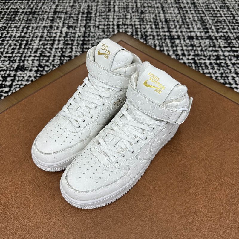 Louis Vuitton Louis Vuitton x Nike Stylish High-Top Sneakers 0079 Size US 8 / EU 41 - 1 Thumbnail