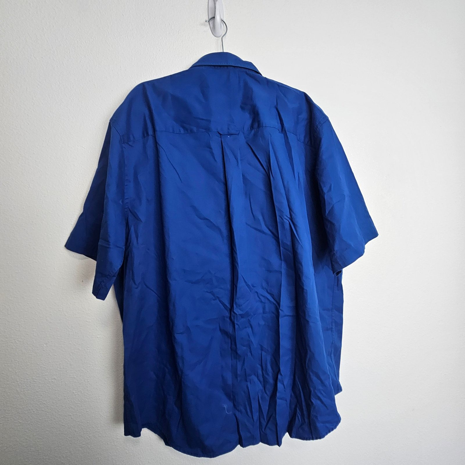 Roundtree & Yorke NEW Roundtree & Yorke Blue Button Shirt Twill Men 2XLT Size US XXL / EU 58 / 5 - 9 Thumbnail