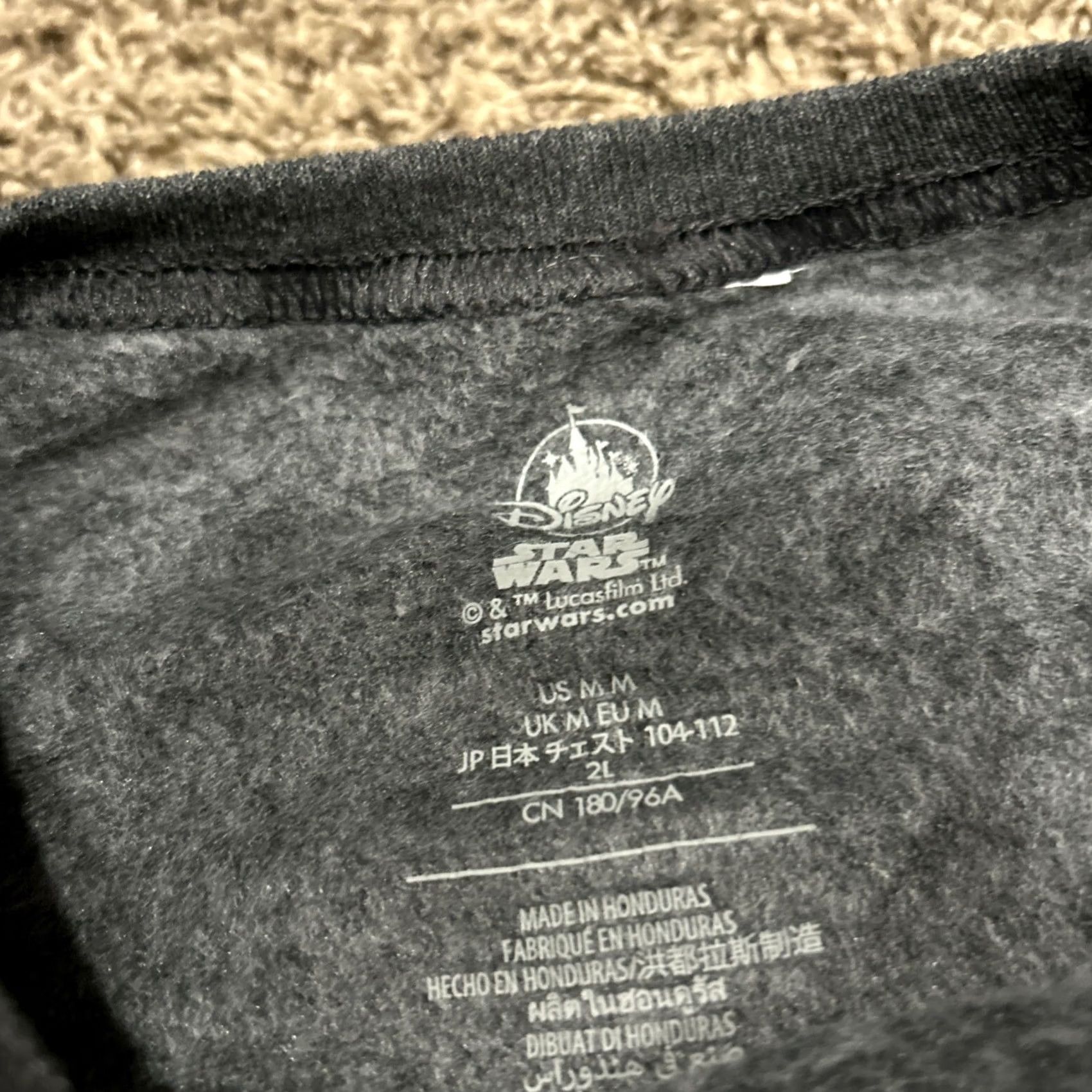 Disney Disney Star Wars Boba Fett Crewneck Pullover Sweater M Gray Graphic Knit Size US M / EU 48-50 / 2 - 2 Thumbnail