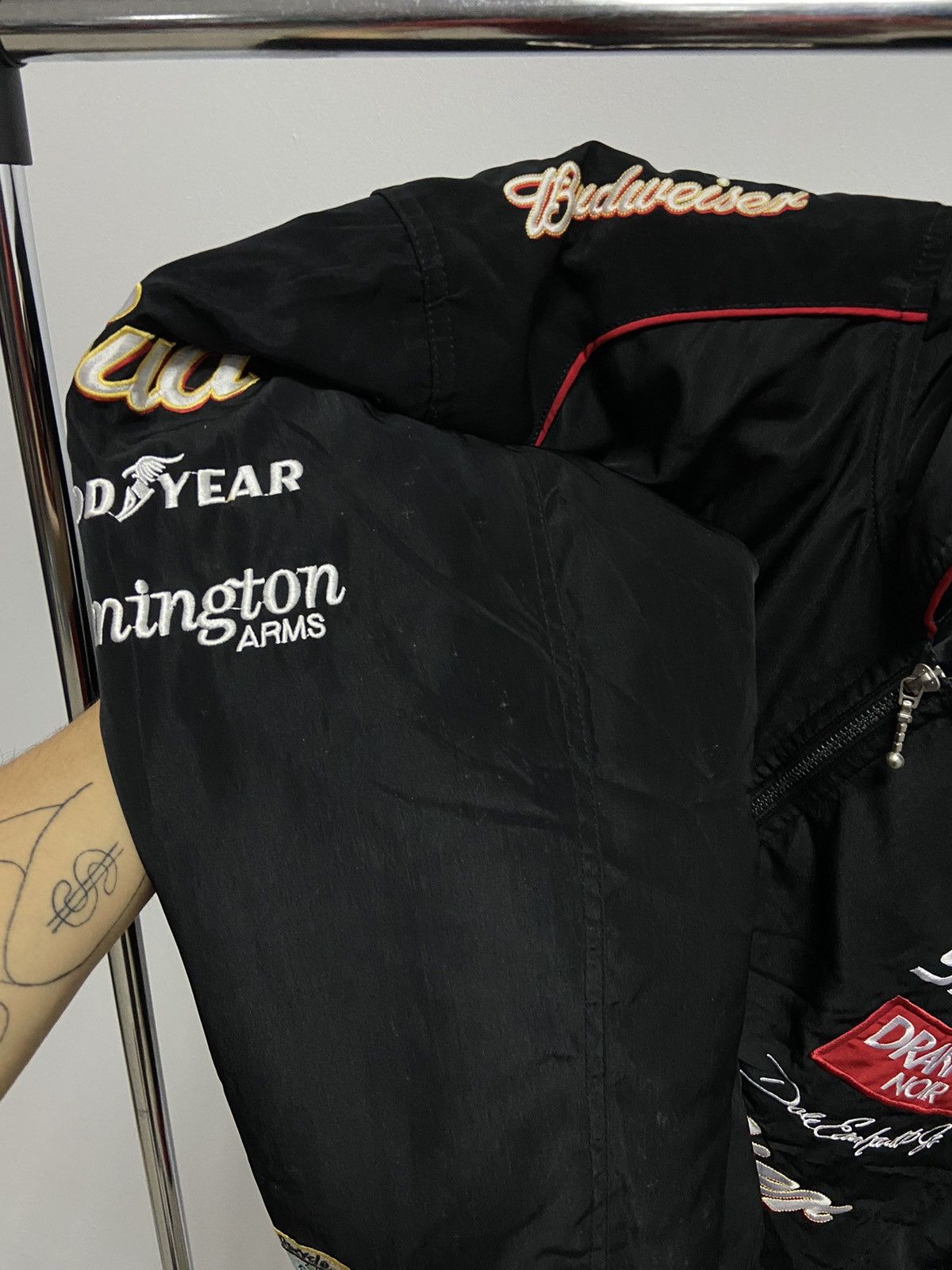 Budweiser × Vintage Budweiser Bud Racing Jacket Vintage Big Logo nascar Size US XXL / EU 58 / 5 - 7 Thumbnail