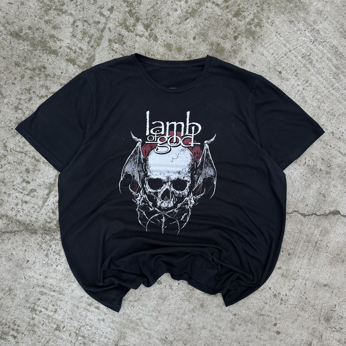 New Rock Vintage Man T-shirts Lamb Of God Winged Skull Band Rock Y2K Size US XXL / EU 58 / 5 - 1 Thumbnail