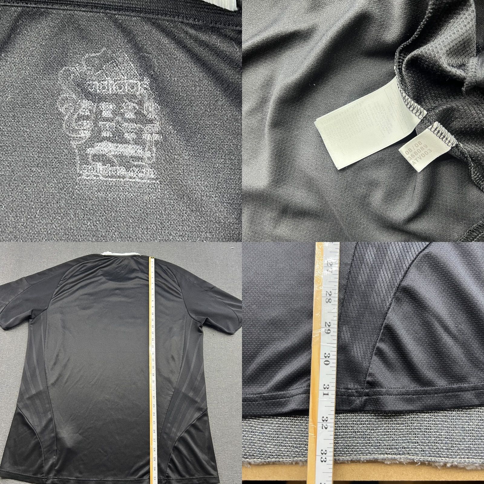 Adidas adidas Football Jersey 2XL XXL Shirt Black Short Sleeve Pullover Round Neck Jersey Mens Football Shirt 2008 2009 Away Chelase Size US XXL / EU 58 / 5 - 8 Thumbnail