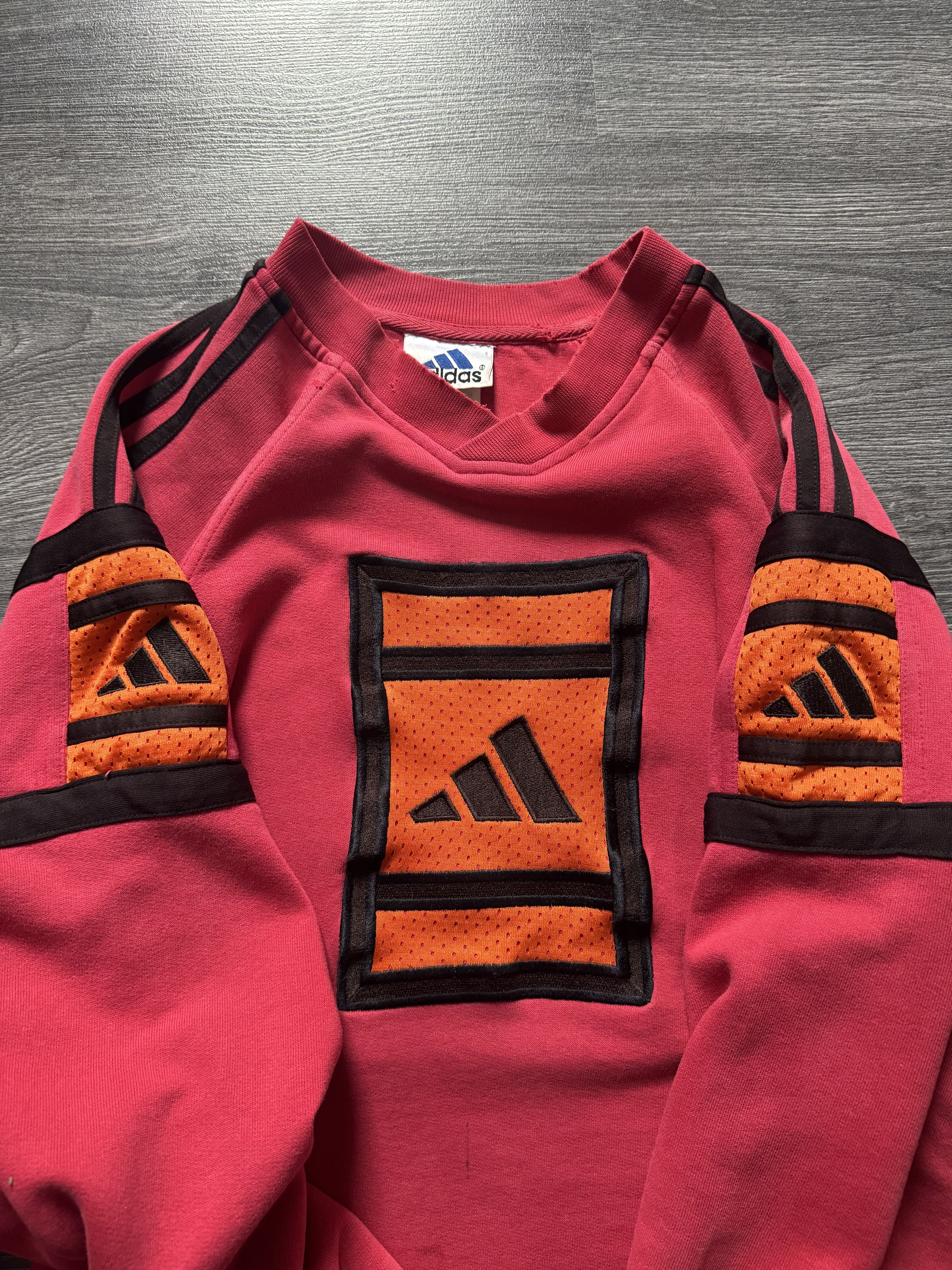 Adidas Vintage 90s Adidas Sweatshirt Pullover Embroidery Logo Size US S / EU 44-46 / 1 - 10 Thumbnail