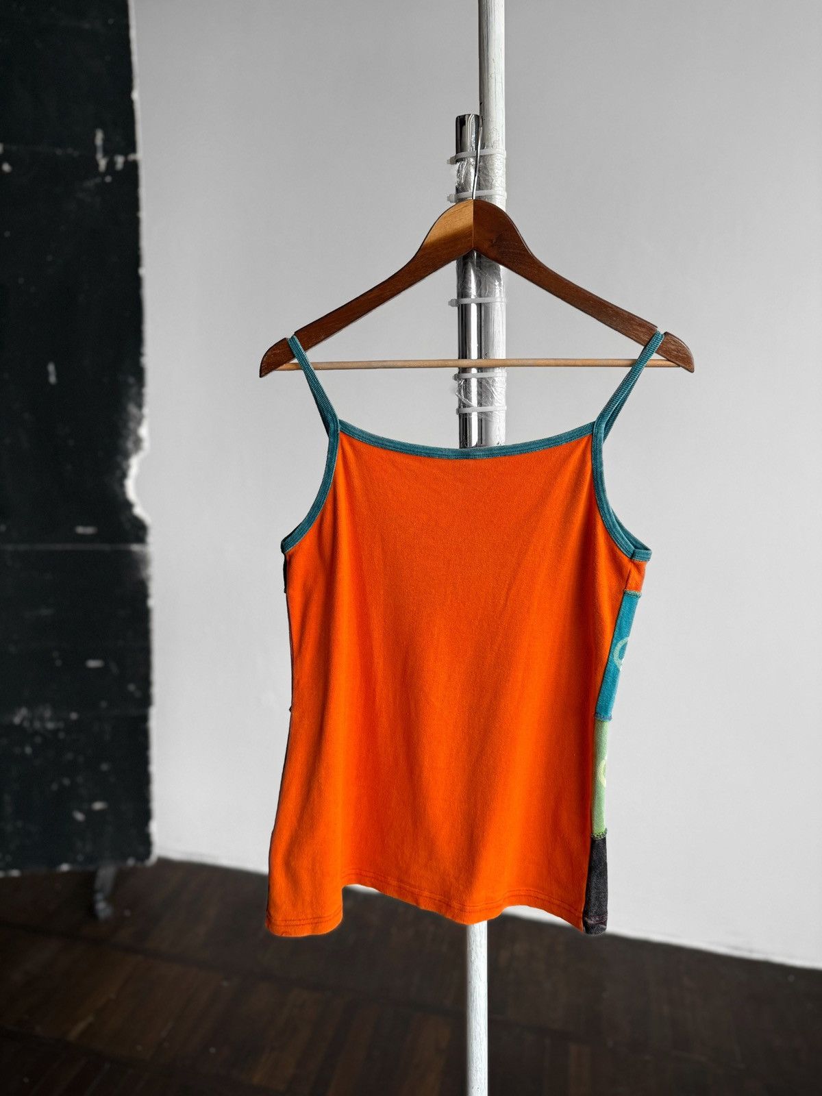 Vintage Womens Vintage Patchwork Peace Sign Tank Top Y2K Hippie Size M / US 6-8 / IT 42-44 - 4 Thumbnail