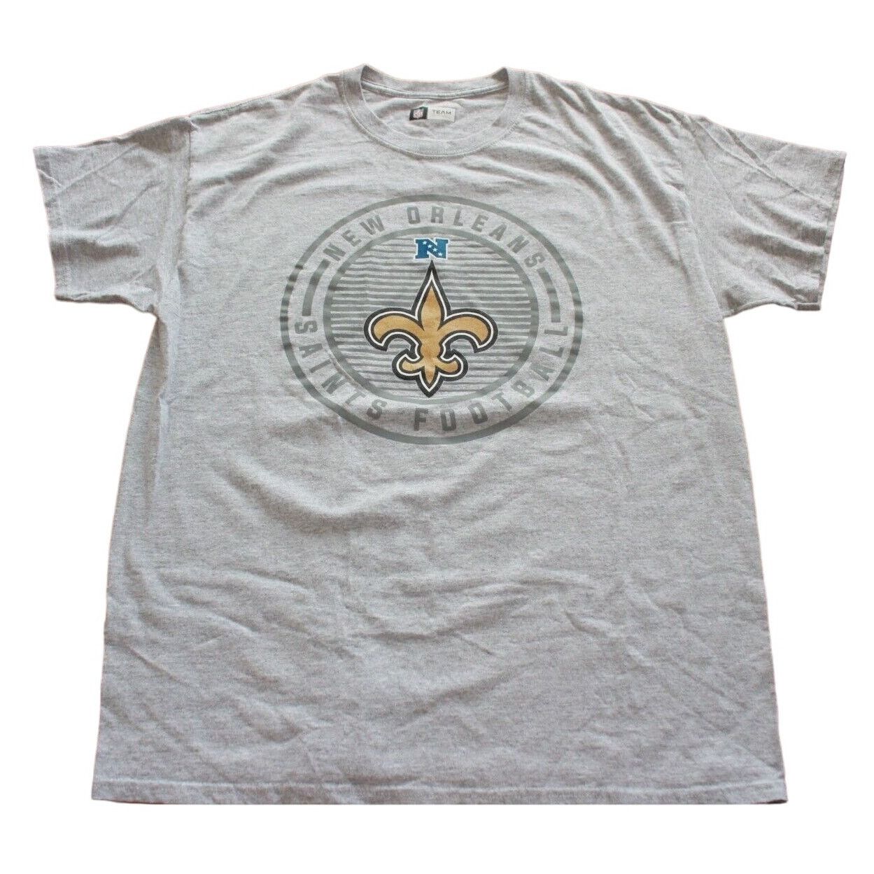 NFL New Orleans Saints TShirt Large Gray NFL Football Sportsware Size US L / EU 52-54 / 3 - 1 Thumbnail