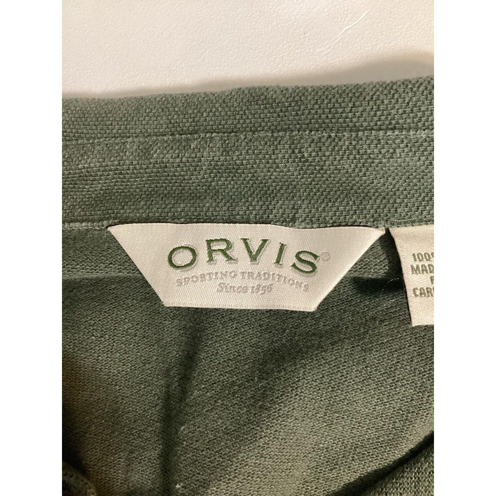 Orvis Orvis Men’s Short Sleeve Shirt Olive Green Size Medium Size US M / EU 48-50 / 2 - 10 Thumbnail