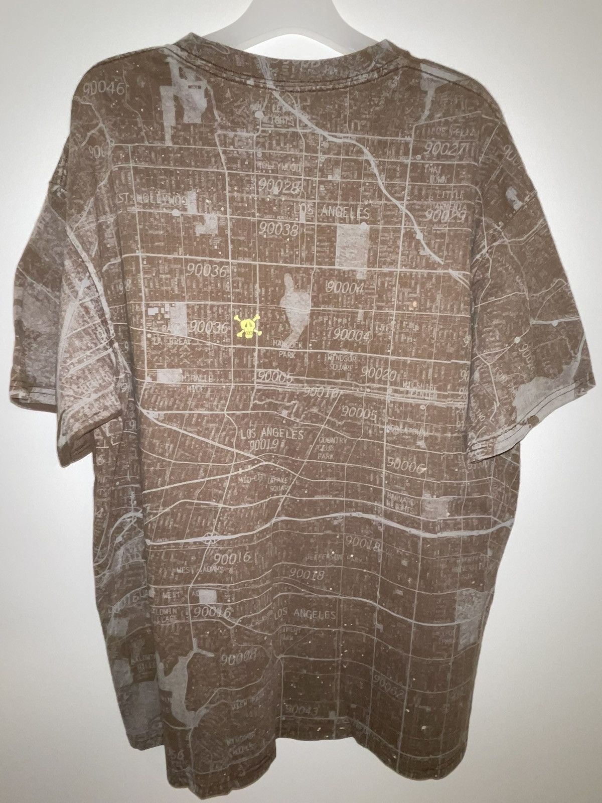 image of Stussy City Of Angels T-Shirt in Brown, Men's (Size Large)