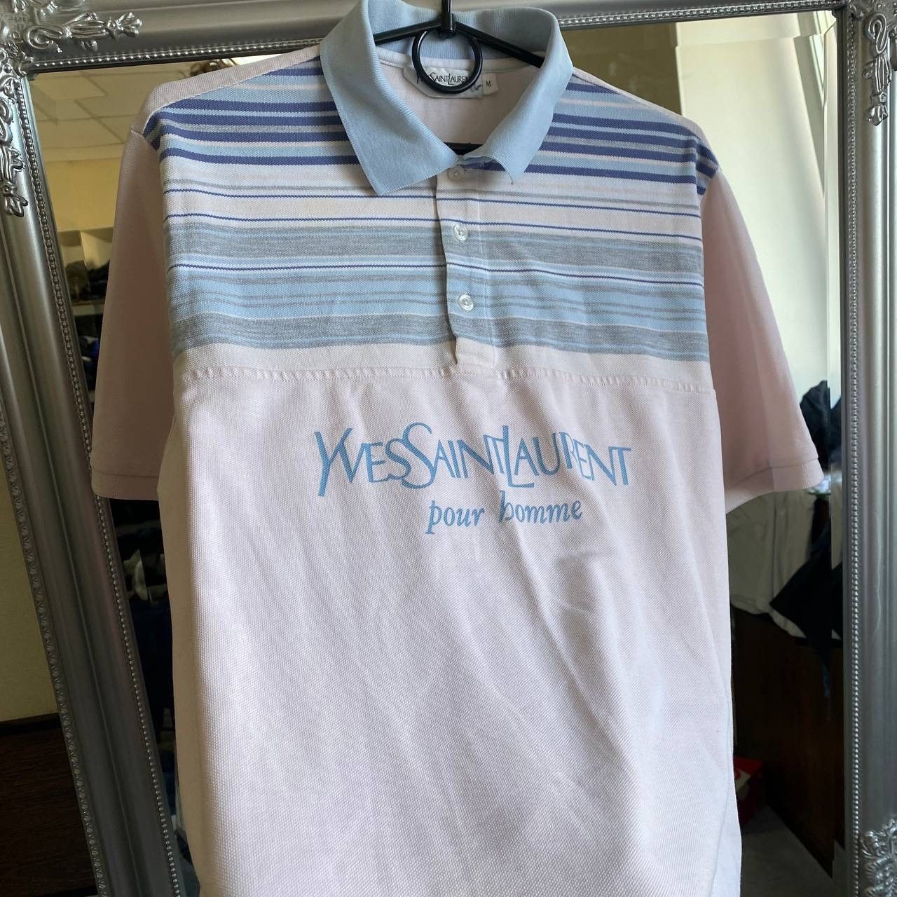 Yves Saint Laurent Yves saint Laurent ysl polo big logo T-shirt Size US M / EU 48-50 / 2 - 3 Thumbnail