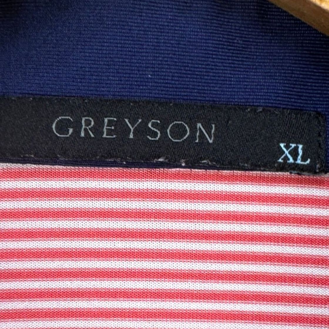 Vintage Greyson Polo Shirt Men XL Striped Short Sleeve Golf Polo Red White Logo Breathable Stretch Size US XL / EU 56 / 4 - 4 Thumbnail