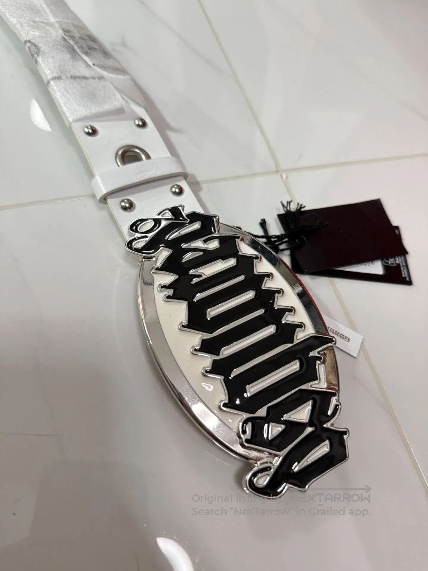 Dsquared2 Dsquared2 Sanskrit Metal Buckle Belt. Size ONE SIZE - 2 Thumbnail