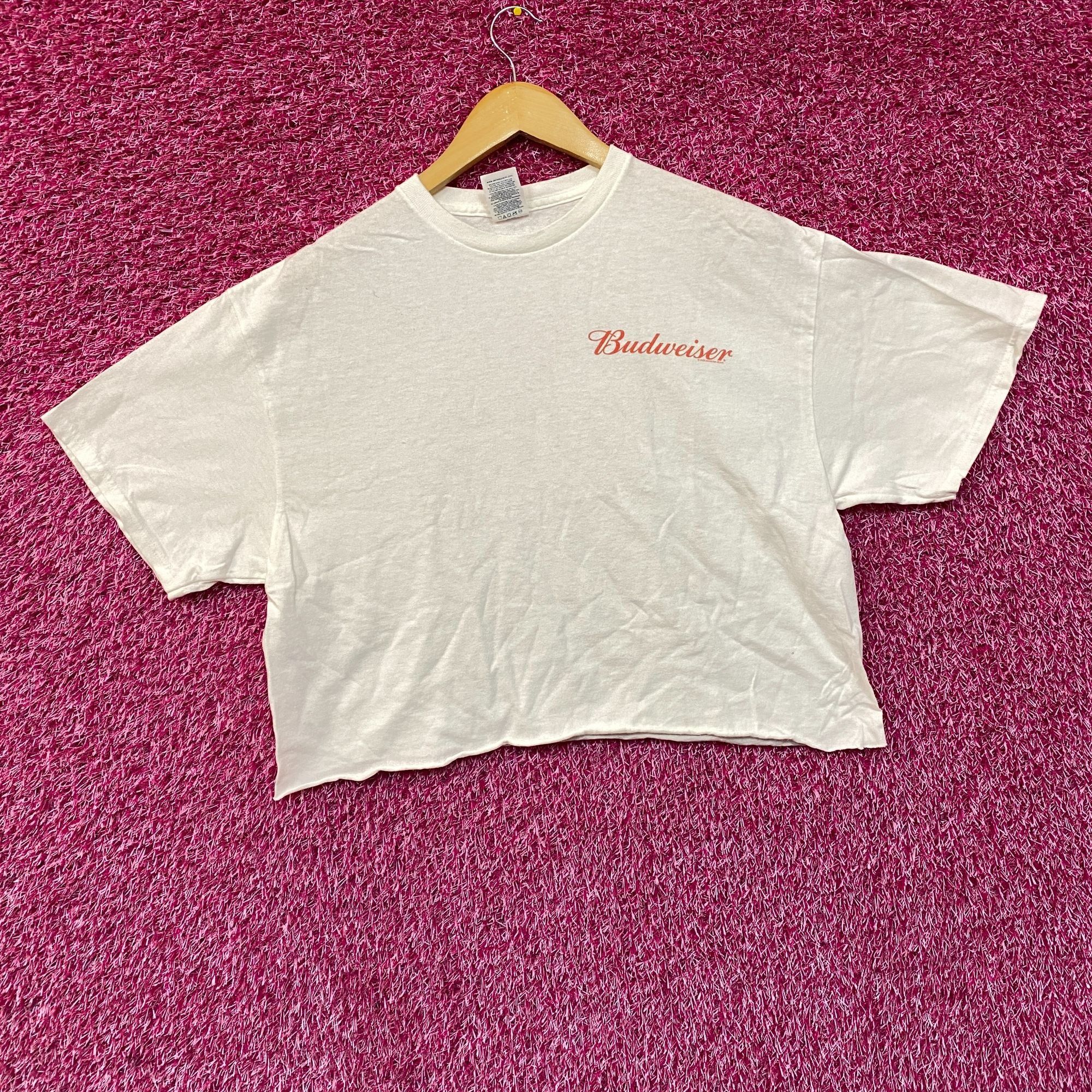 Budweiser World Renowned Budweiser King Of Beers Crop Top Promo T-Shir Size L / US 10 / IT 46 - 2 Thumbnail