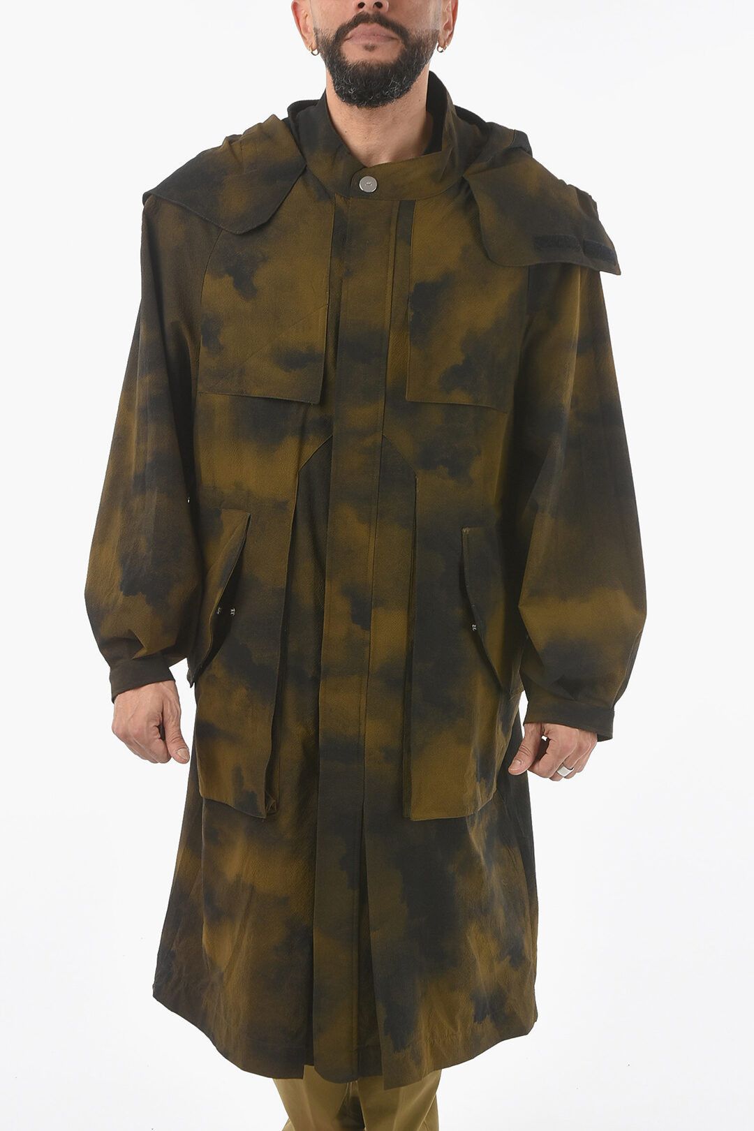 image of A Cold Wall Og1Mm1223 Maxi Parka In Military Green, Men's (Size Medium)