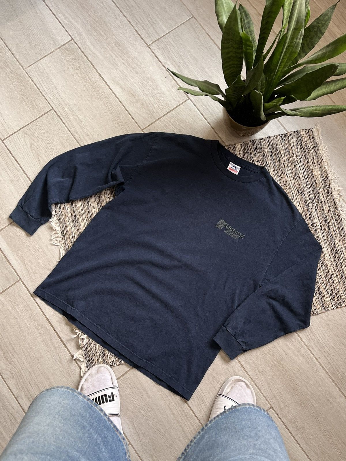 Vintage Vintage Hawaiian Longsleeve lawais edition faded blue Size US XL / EU 56 / 4 - 3 Thumbnail