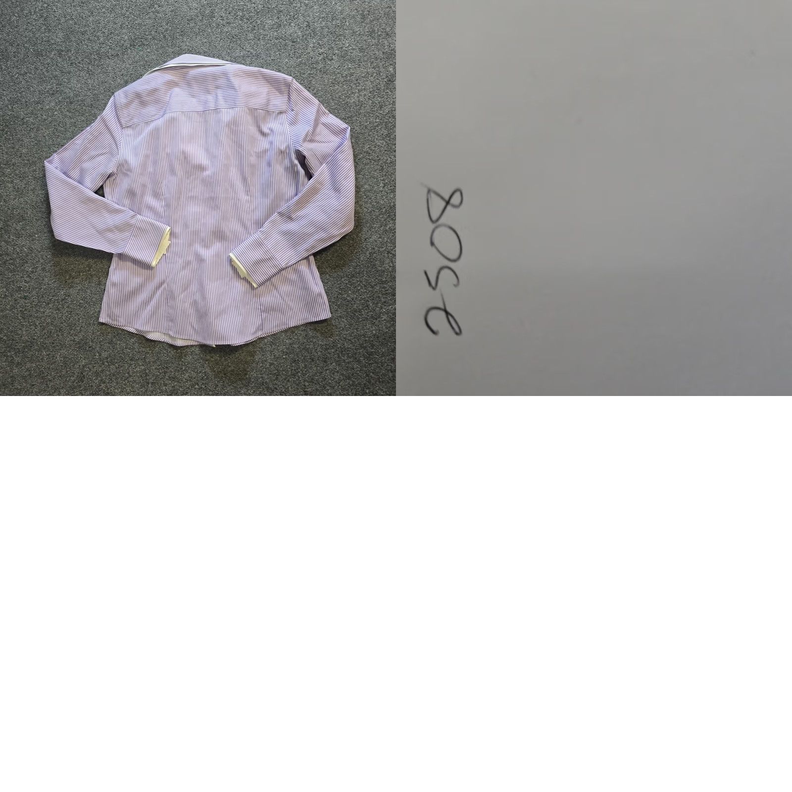 Brooks Brothers Brooks Brothers Top Womens Size 10P Petite Purple White Striped Button Career Shirt Size L / US 10 / IT 46 - 8 Thumbnail