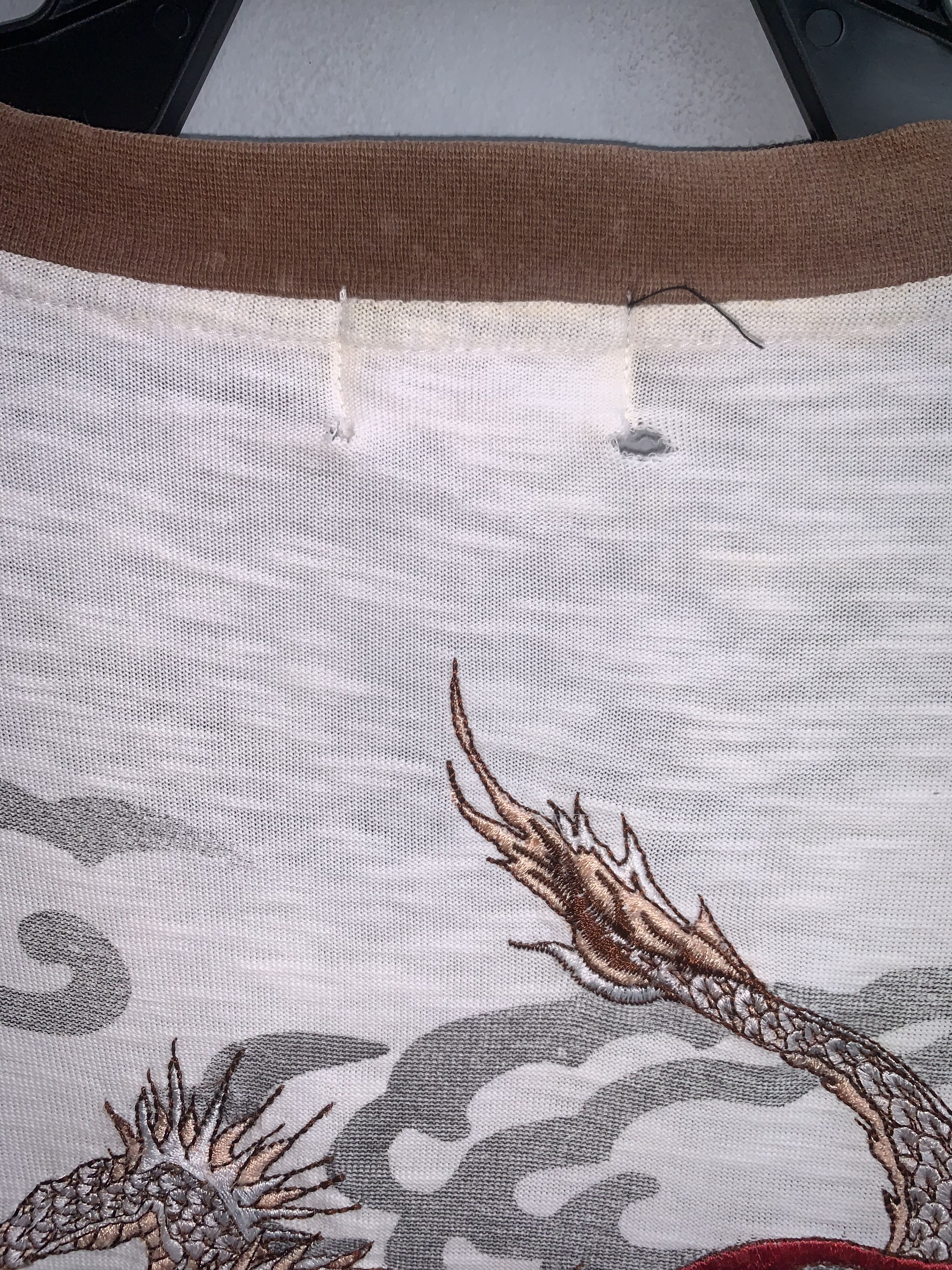 Japanese Brand Karakuri Tamashi Dragon Embroidered Japanese Brand Shirt Size US XL / EU 56 / 4 - 7 Thumbnail