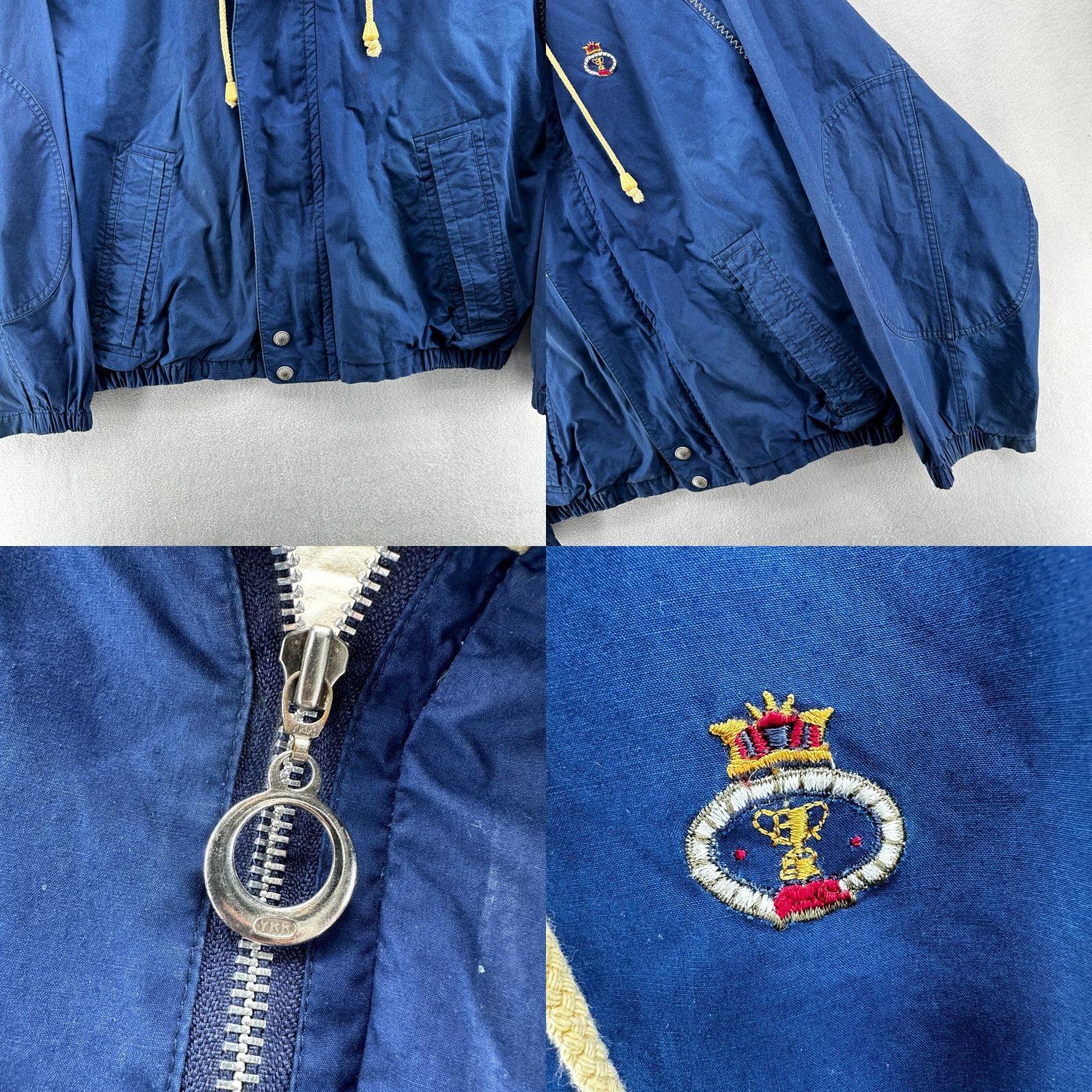 Vintage Regatta Sport Windbreaker Jacket Blue Men's M Full Zip Long Sleeve Pockets, Casual, Travel, Winter, Cotton, Regular Fit Size US M / EU 48-50 / 2 - 8 Thumbnail