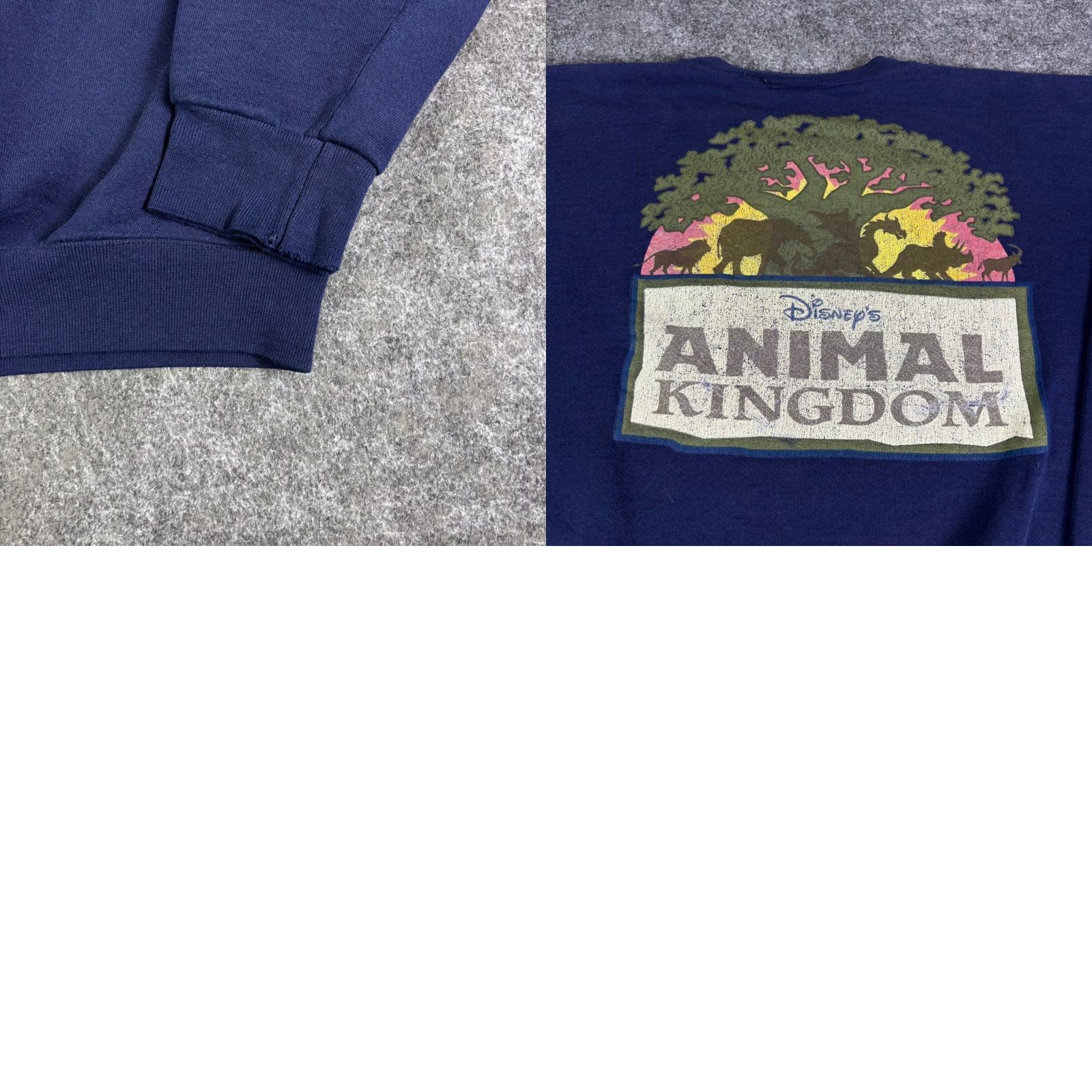 Disney VINTAGE Disney Animal Kingdom Sweatshirt Navy Blue Tree of Life Graphic XL Size US XL / EU 56 / 4 - 8 Thumbnail