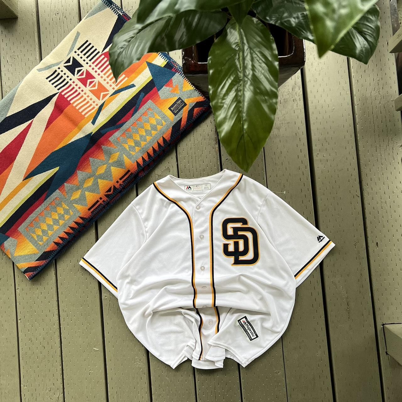MLB × Vintage San Diego Padres Jersey Majestic Authentic Pro Cut Game Size US L / EU 52-54 / 3 - 3 Thumbnail
