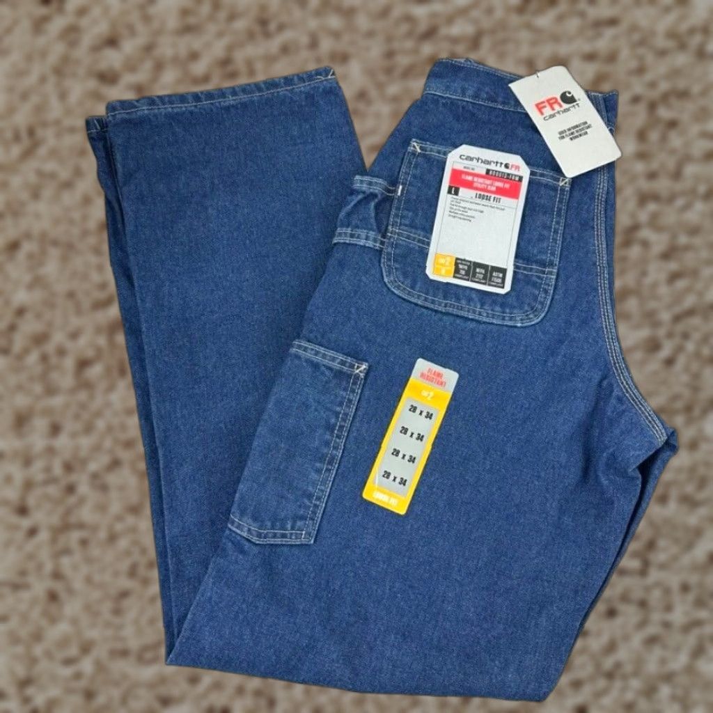 Carhartt VINTAGE Carhartt Jeans Size 28X34 Men's Relaxed Fit Denim Work Dungaree Blue 90s Size US 28 / EU 44 - 1 Thumbnail