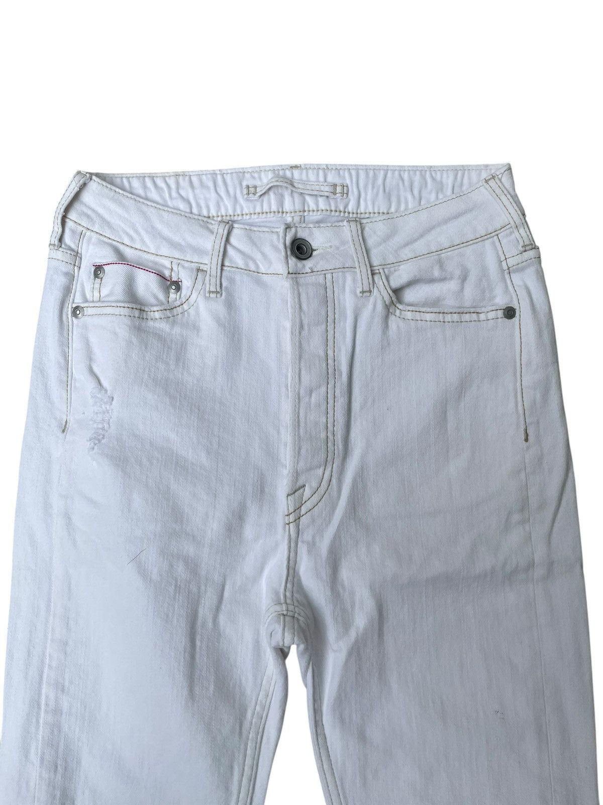 GOA Goa Distressed Skinny Jeans White Size US 28 / EU 44 - 3 Thumbnail