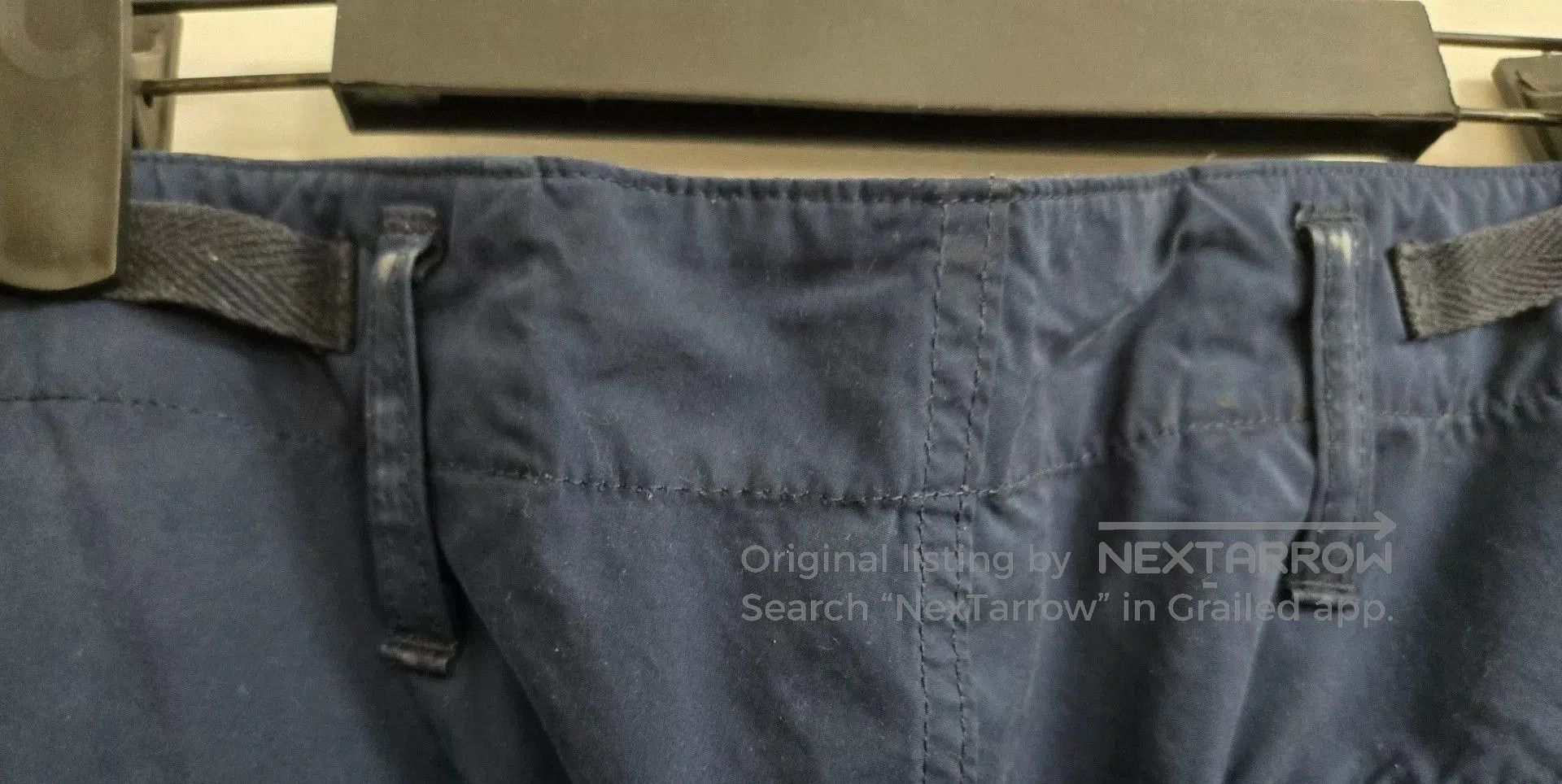 Porter Classic Porter Classic Indigo Nylon Cargo Pants. Size US 35 - 5 Thumbnail