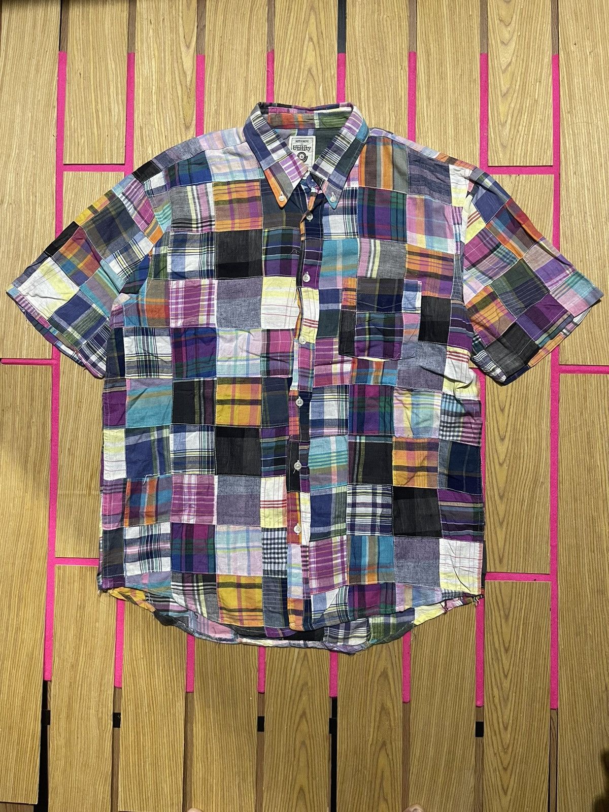 Japanese Brand Y2K MITSUMINE short sleeve shirt designer LGB style Size US L / EU 52-54 / 3 - 1 Thumbnail