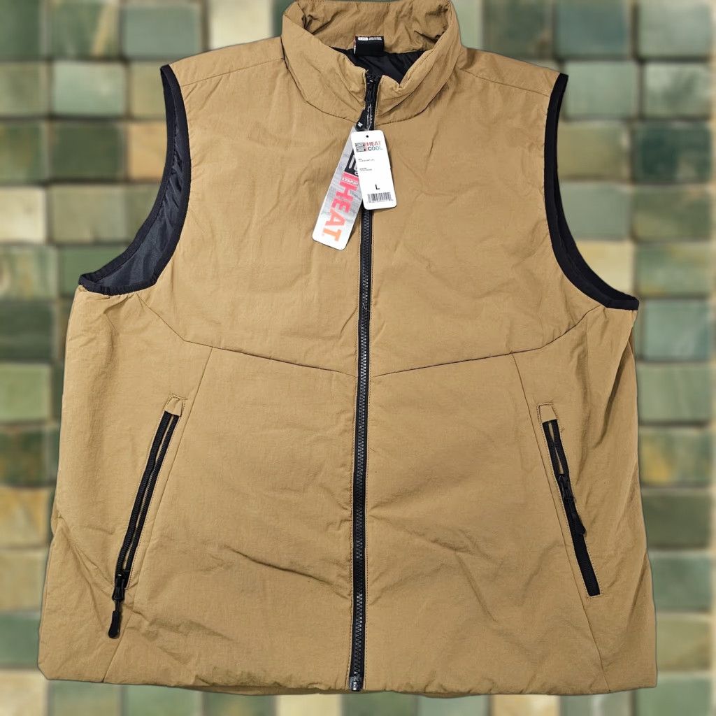 Vintage 32 Degrees Vest Mens L Brown Puffer Full Zip Insulated Casual Size US L / EU 52-54 / 3 - 1 Thumbnail