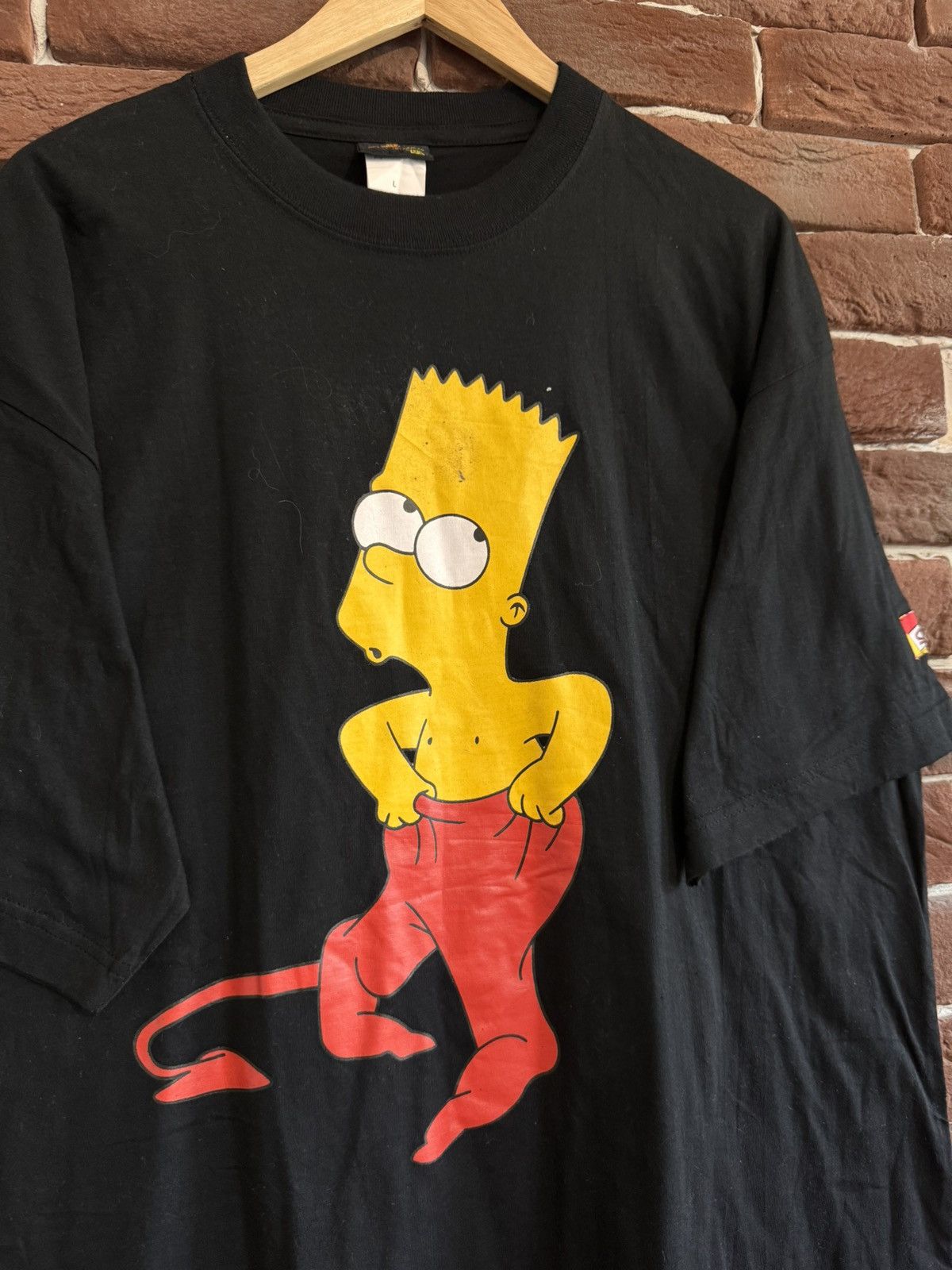Cartoon Network Vintage 90s Bart Simpson Devil Cartoon Art T-shirt XL black Size US L / EU 52-54 / 3 - 2 Thumbnail