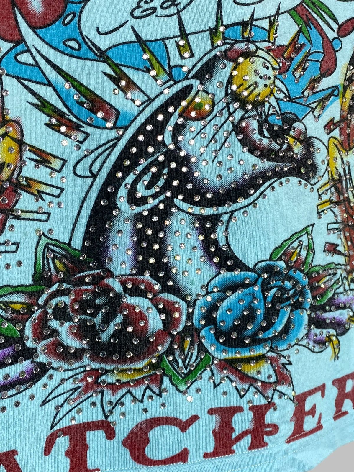 Ed Hardy 🔥 Y2K ED HARDY RHINESTONE TEE TATTOO STYLE ROCKSTAR VIBES Size US M / EU 48-50 / 2 - 5 Thumbnail