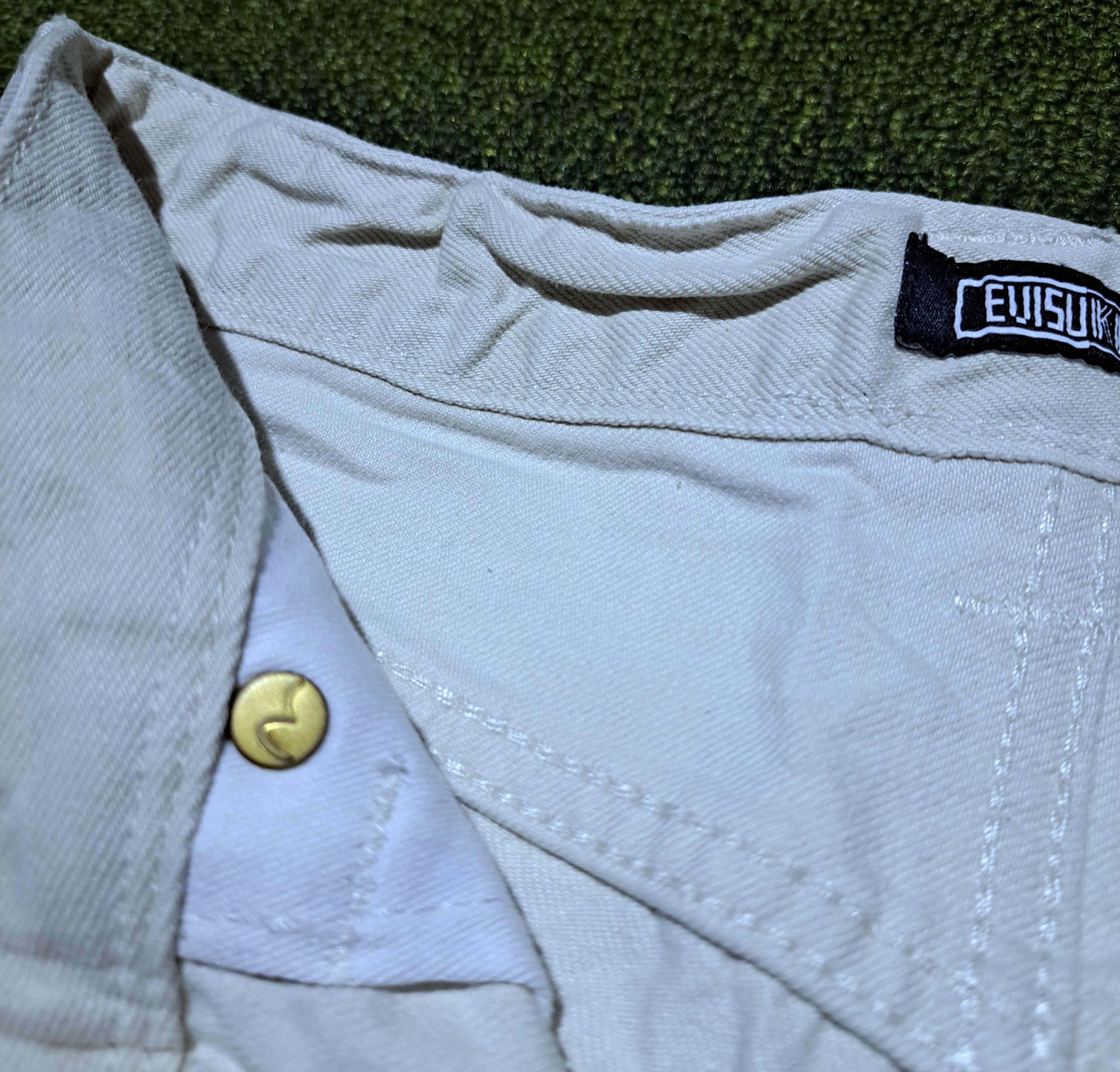 Evisu EVISU KURO Embossed Logo Cropped Jeans Women Sz 26 Size 26" / US 2 / IT 38 - 11 Thumbnail