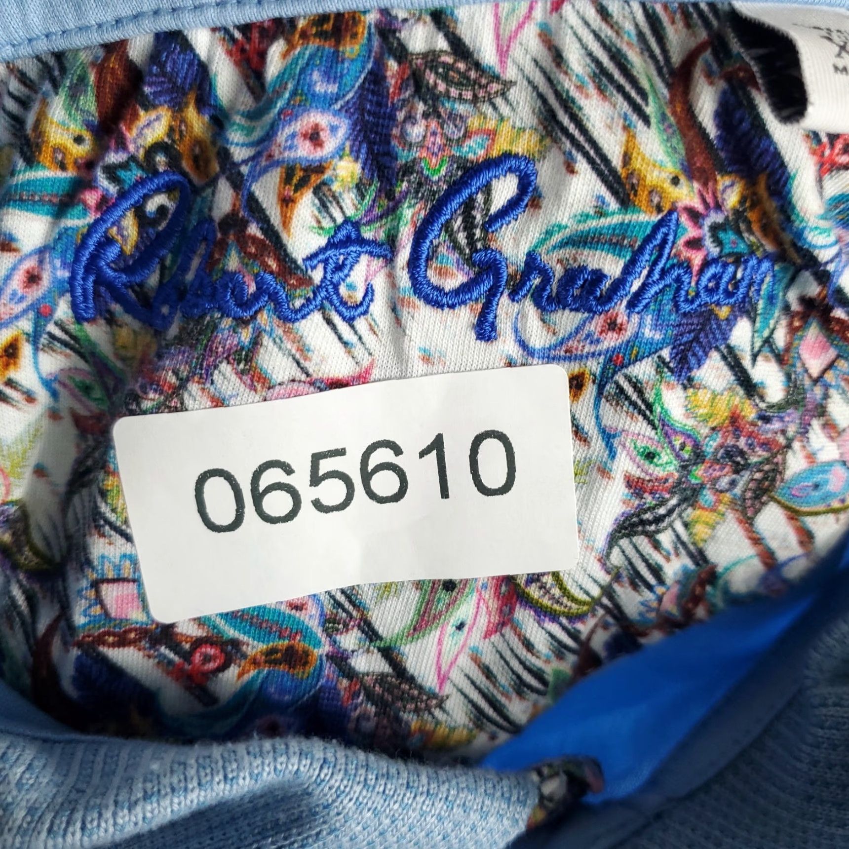 Robert Graham Robert Graham Polo Shirt Mens XL Blue Skull Embroidered Short Sleeve Adult Size US XL / EU 56 / 4 - 7 Thumbnail