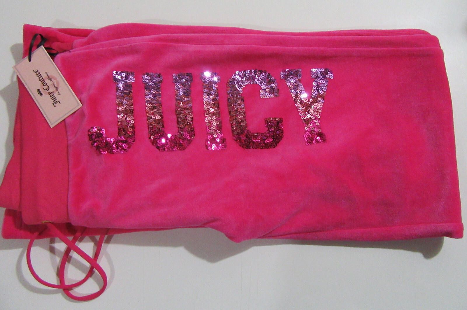 Juicy Couture Jeans Juicy Couture Velour Sweatpants Pink with Bling Sequins NWT Size 32" / US 10 / IT 46 - 3 Thumbnail