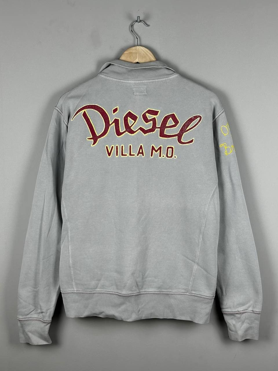 Vintage Diesel Big Logo Steetwear Full zip Sweatshirt