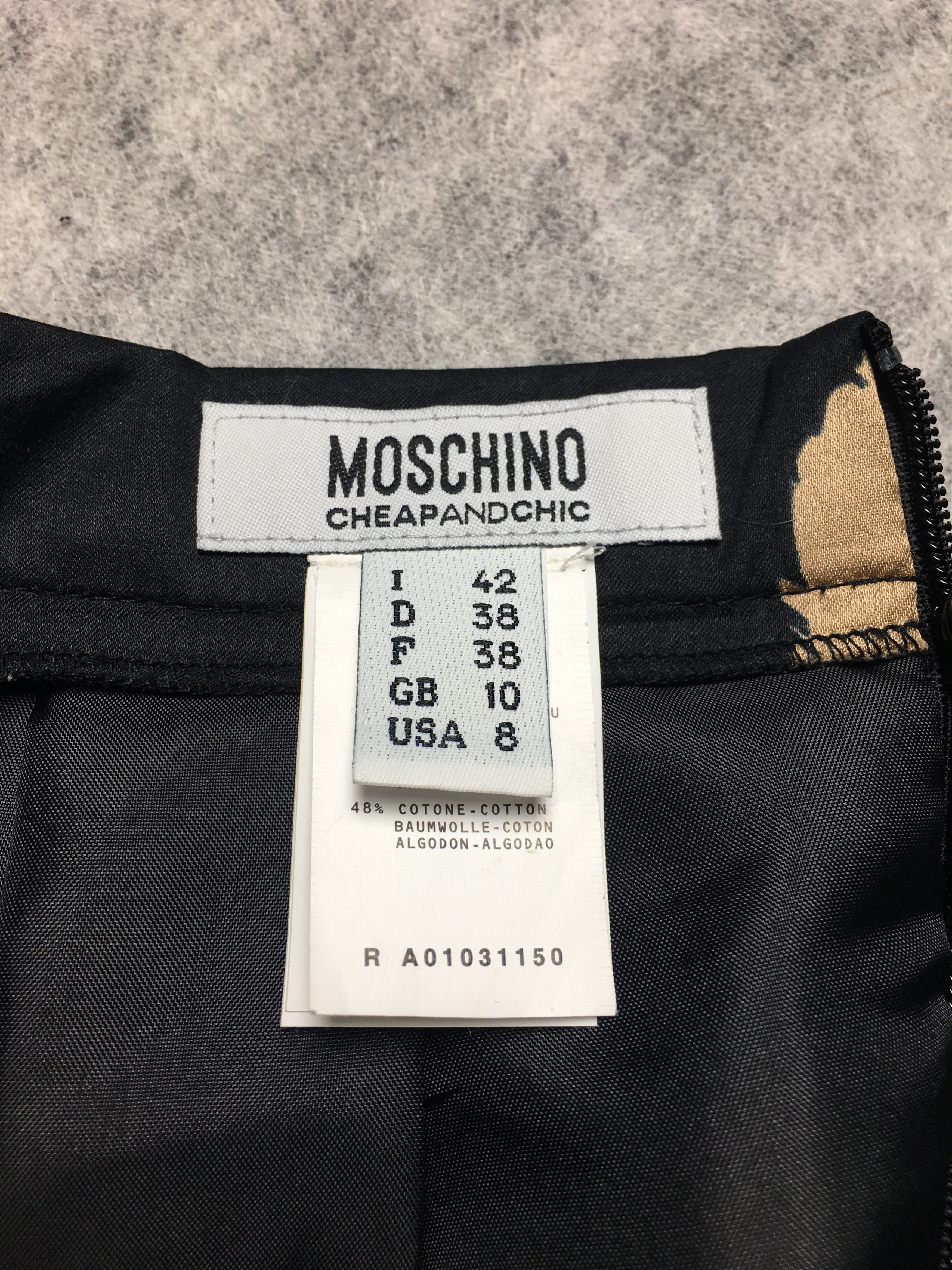 Moschino Moschino Silk Blend Skirt Vintage Flowers Print Size 30" / US 8 / IT 44 - 7 Thumbnail