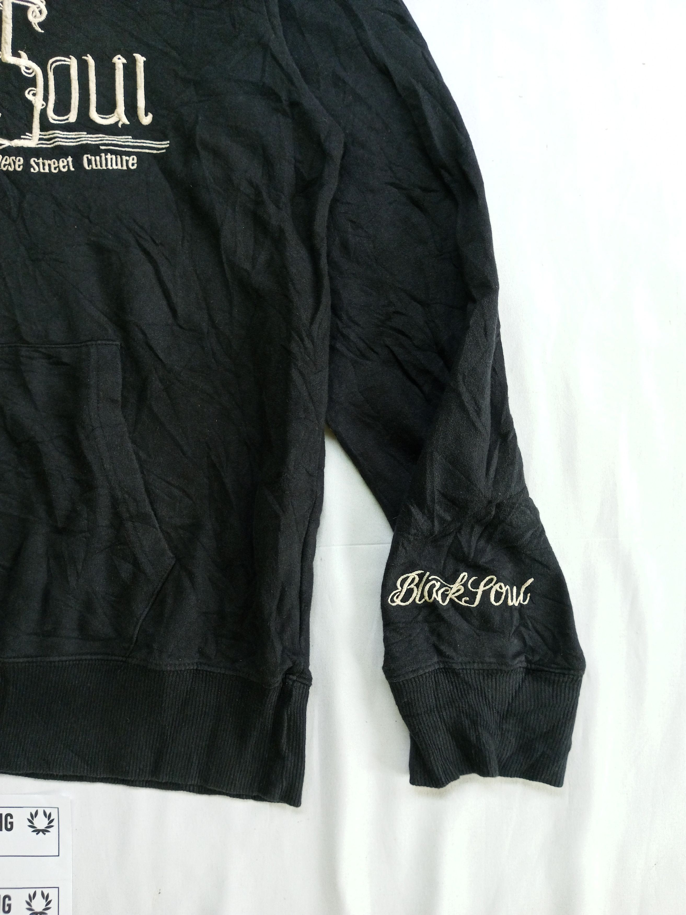 Japanese Brand Oniarai BLACK SOUL Embroidery Poem Japanesebrand Hoodie Size US M / EU 48-50 / 2 - 9 Thumbnail