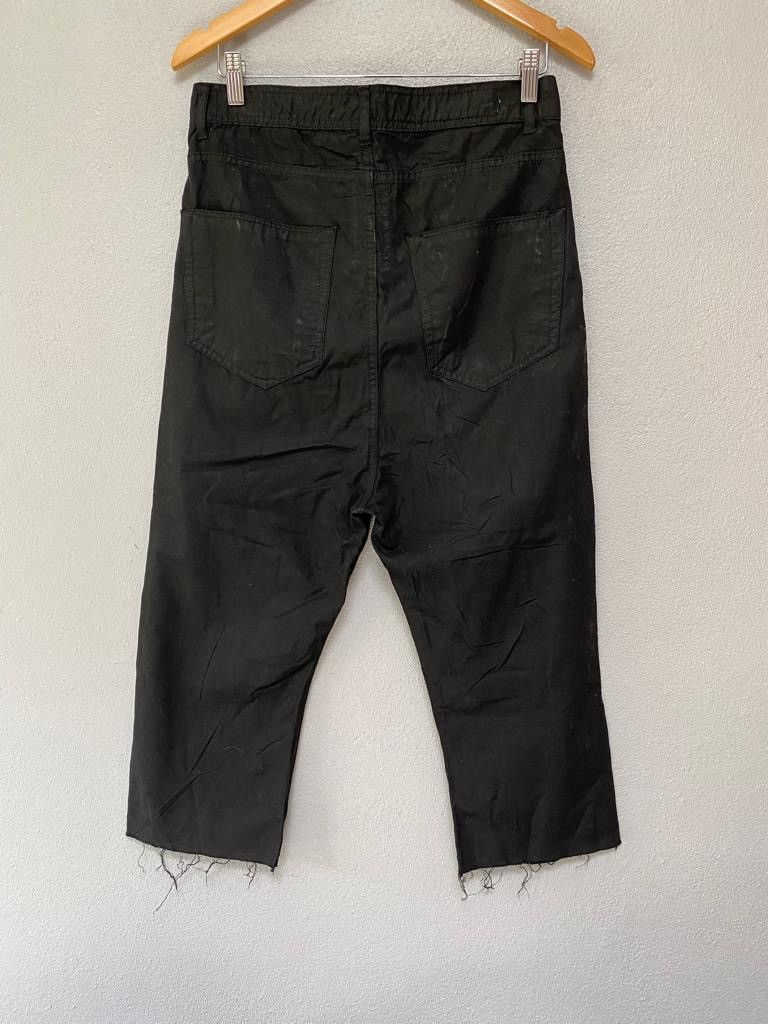Rick Owens × Rick Owens Drkshdw Rick Owens coated crop pants Size US 29 - 2 Thumbnail