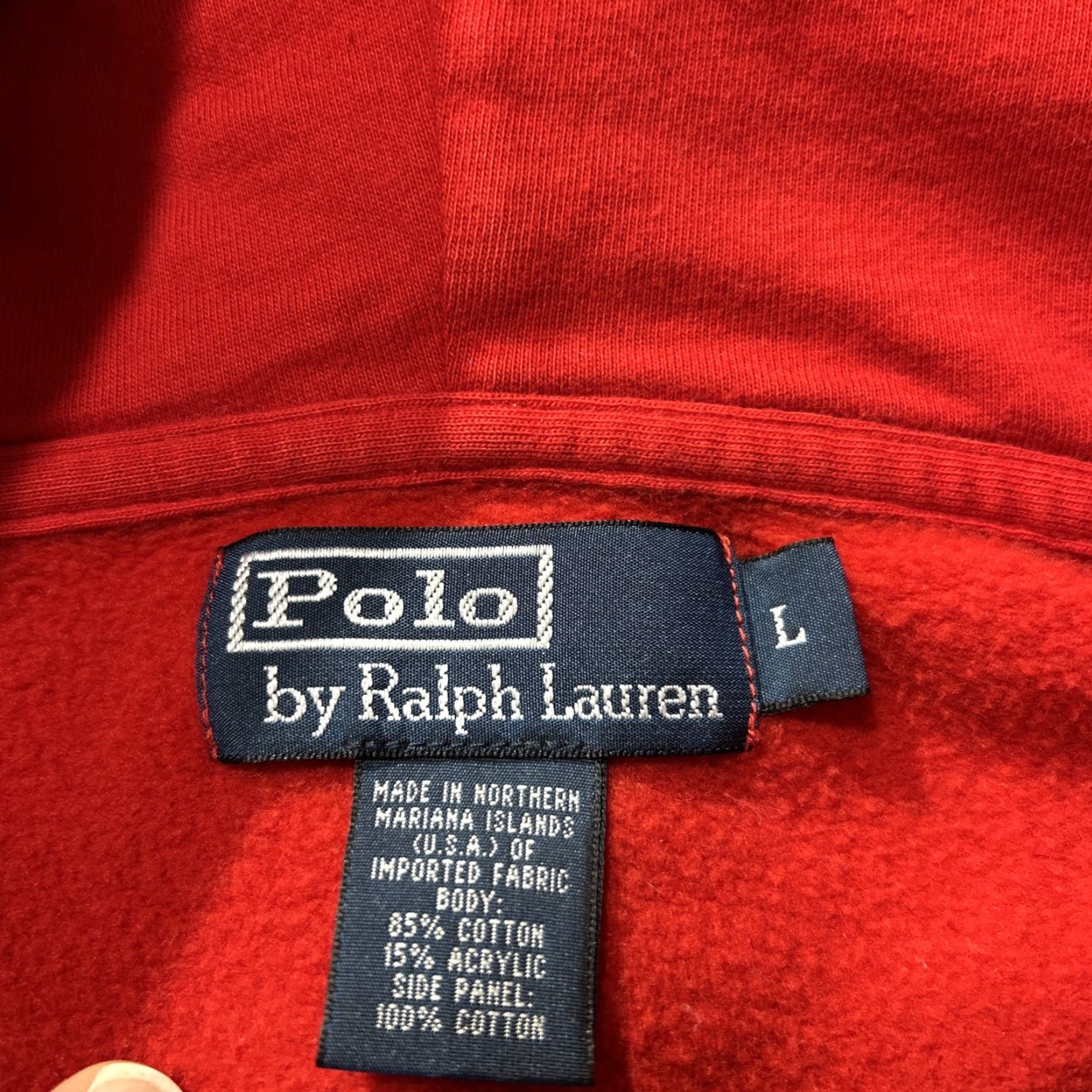 Polo Ralph Lauren Polo Ralph Lauren Hoodie Mens Large Red Full Zip Fleece Sweatshirt Pony Logo Size US L / EU 52-54 / 3 - 7 Thumbnail