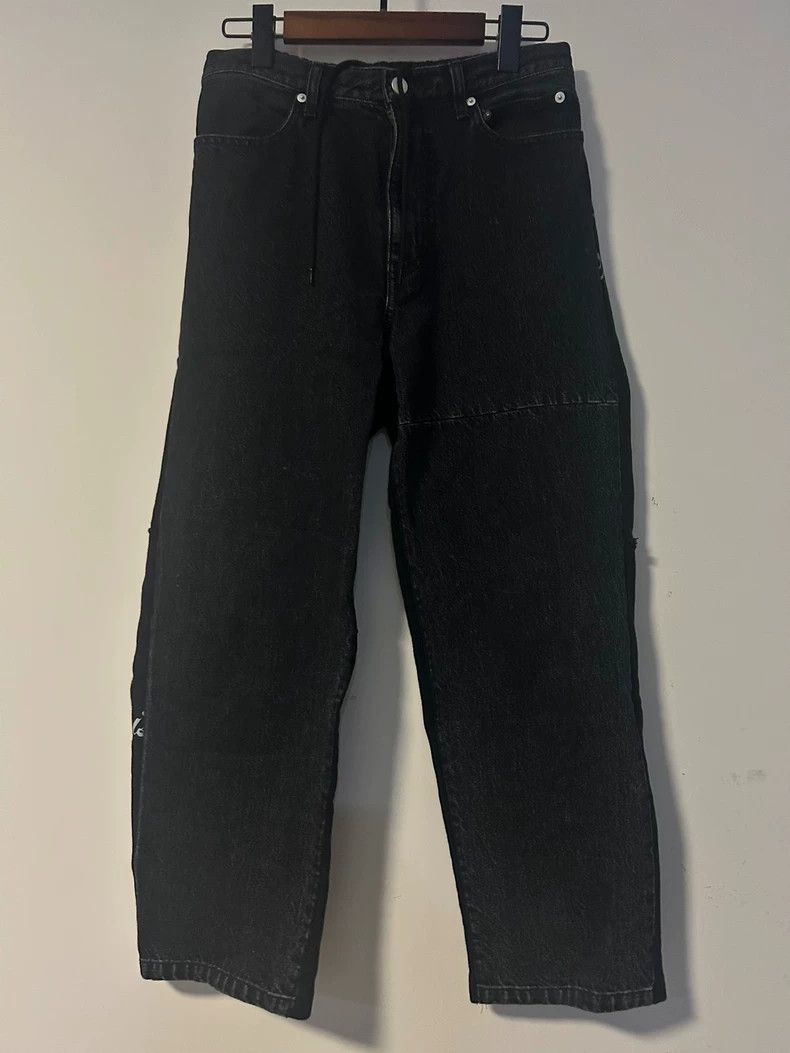 Undercover UNDERCOVER size 3 2022 Black Denim Color-Block Sportswear Size US 30 / EU 46 - 1 Thumbnail