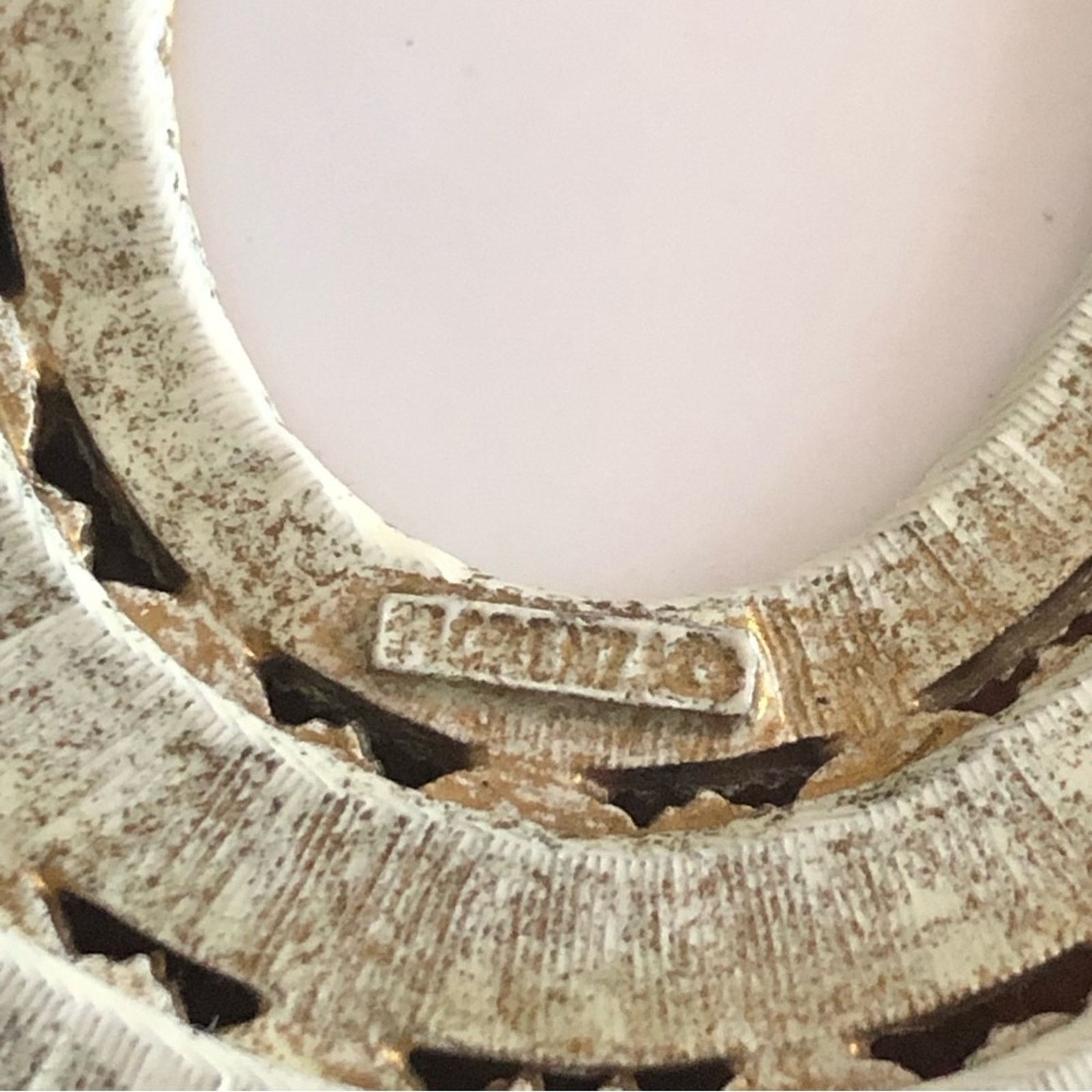 Vintage Vintage 60s Florenza large white cabochon filigree necklace Size ONE SIZE - 13 Thumbnail