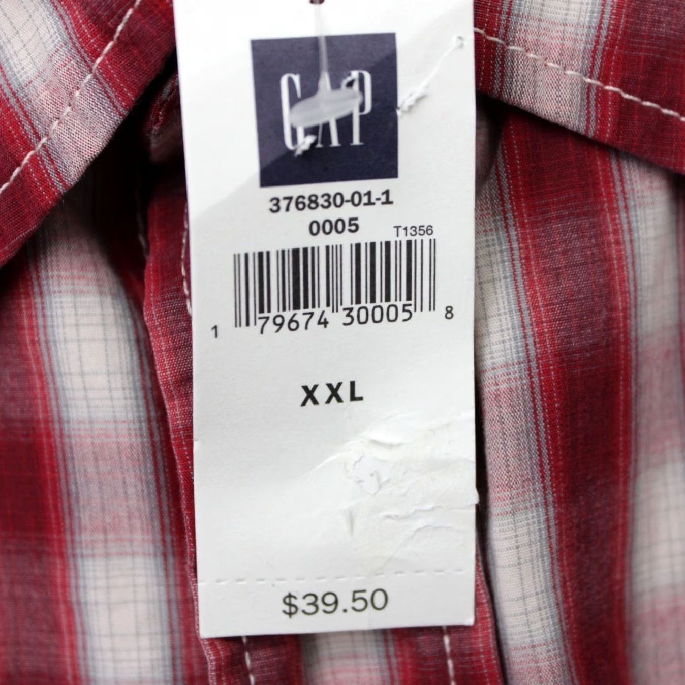 Gap GAP Shirt Mens 2XL Red Button-Up Long Sleeve 100% Cotton Button-Down Collared Size US XXL / EU 58 / 5 - 6 Thumbnail