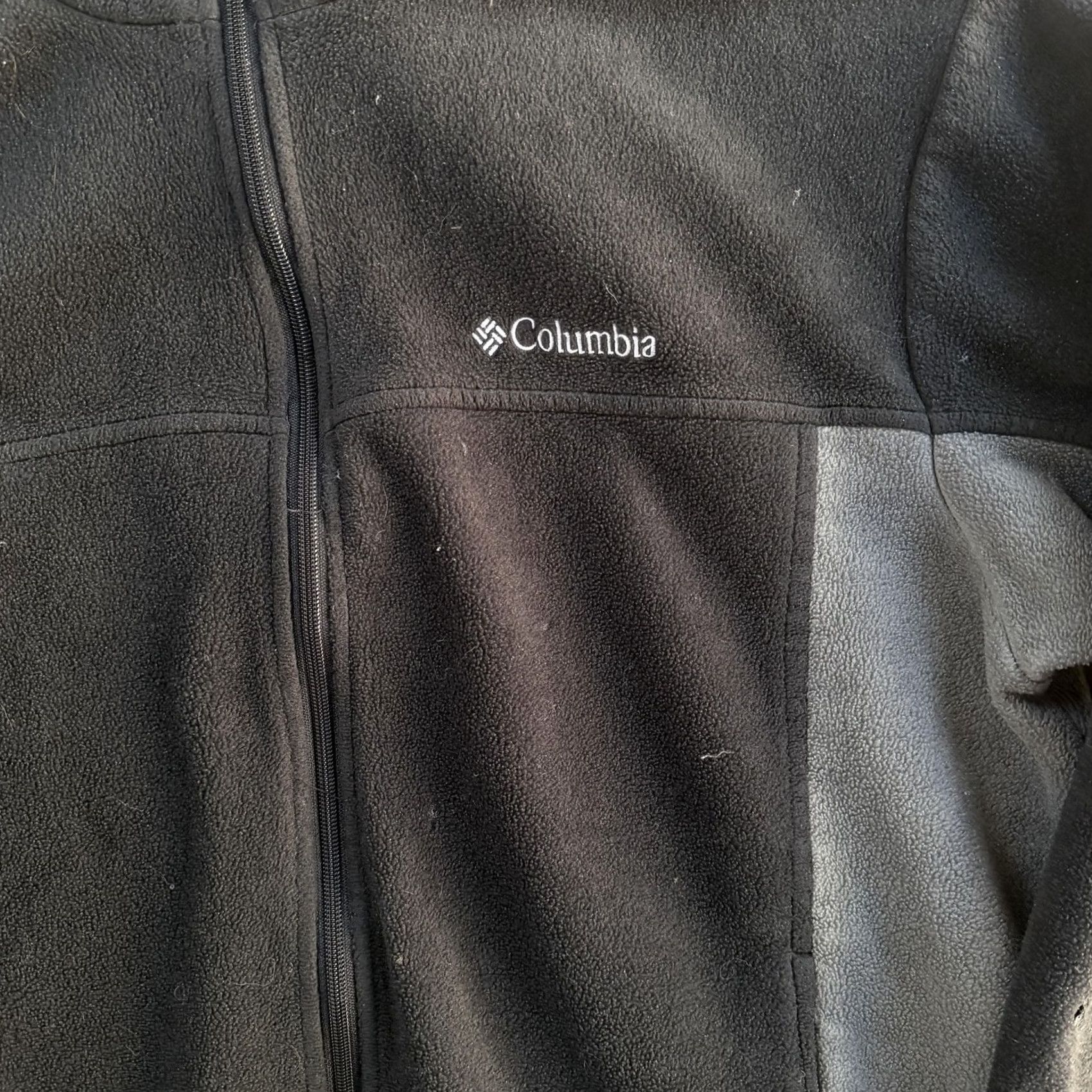 Vintage Columbia Jacket Mens XL Black Gray Fleece Full Zip Outdoor Hiking Casual Size US XL / EU 56 / 4 - 2 Thumbnail