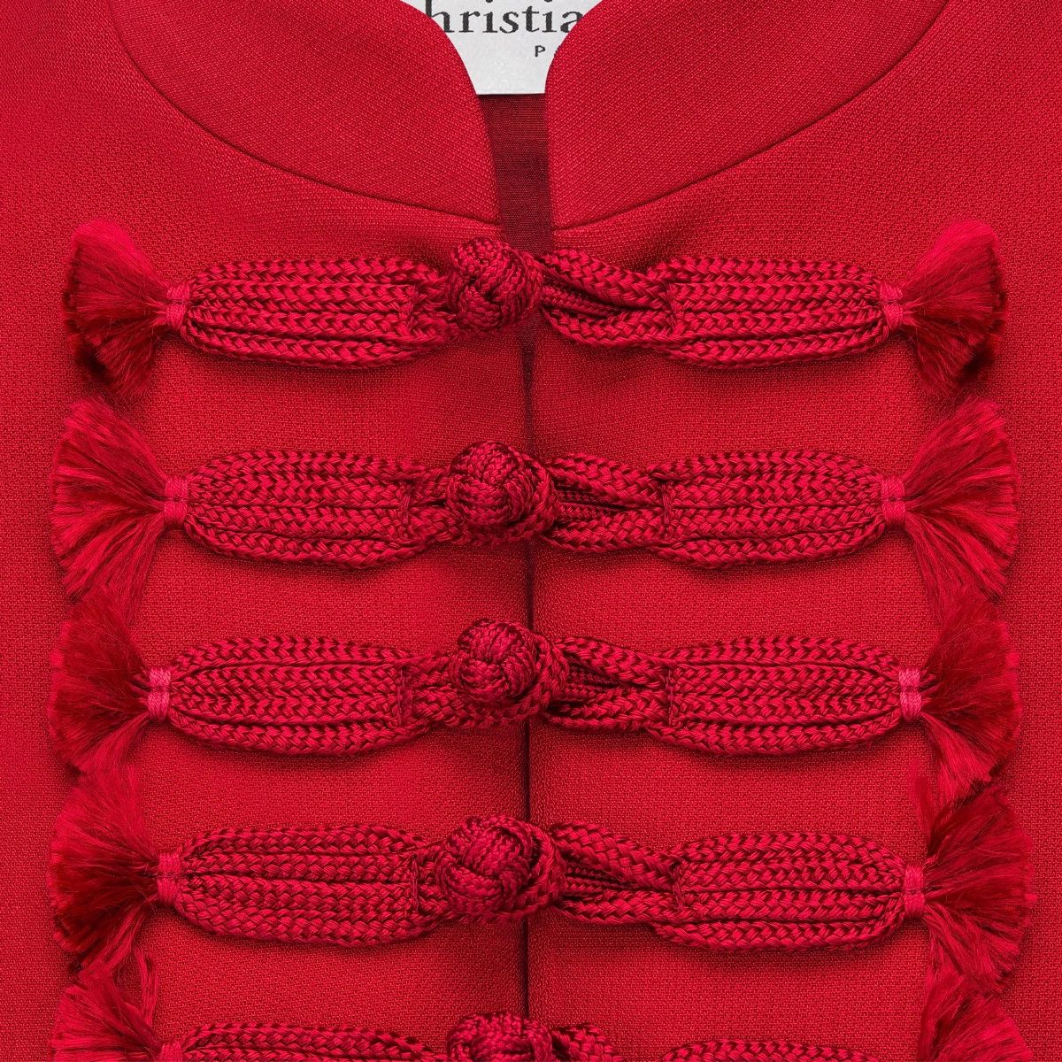 Dior o1bcso1str0225 Brandenburg Fitted Jacket in Scarlet Red Size L / US 10 / IT 46 - 3 Thumbnail