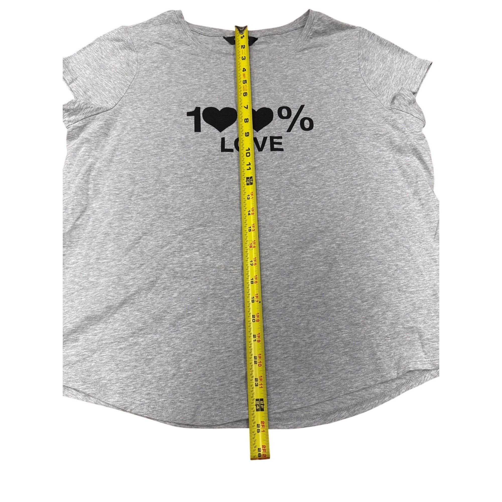 Vera Wang Petite Simply Vera Vera Wang Pride Graphic Tee, Women's, Siz Size XXL / US 16-18 / IT 52-54 - 7 Thumbnail
