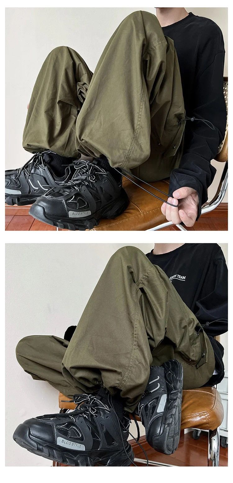 Vintage Vintage Streetwear black cargo parachute pants y2k Size US 32 / EU 48 - 5 Thumbnail