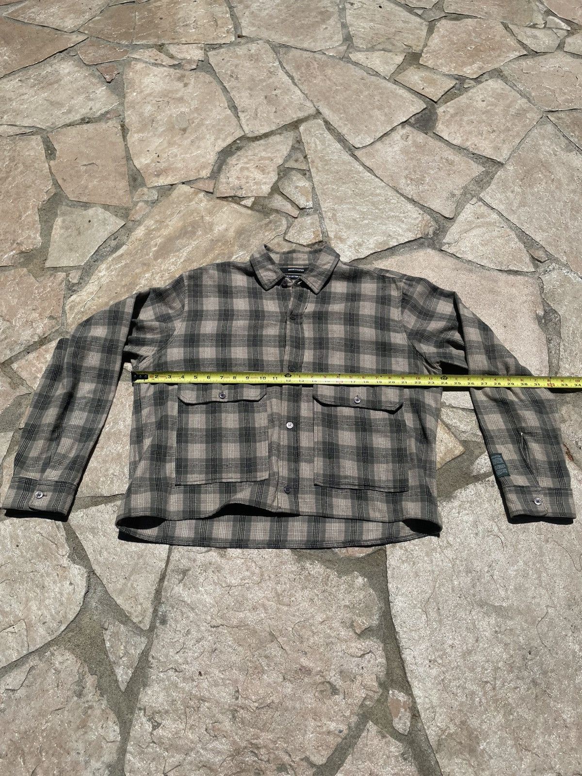 Reese Cooper Cropped Flannel How a Letter Travels Collection Reese Cooper Size US XL / EU 56 / 4 - 5 Thumbnail