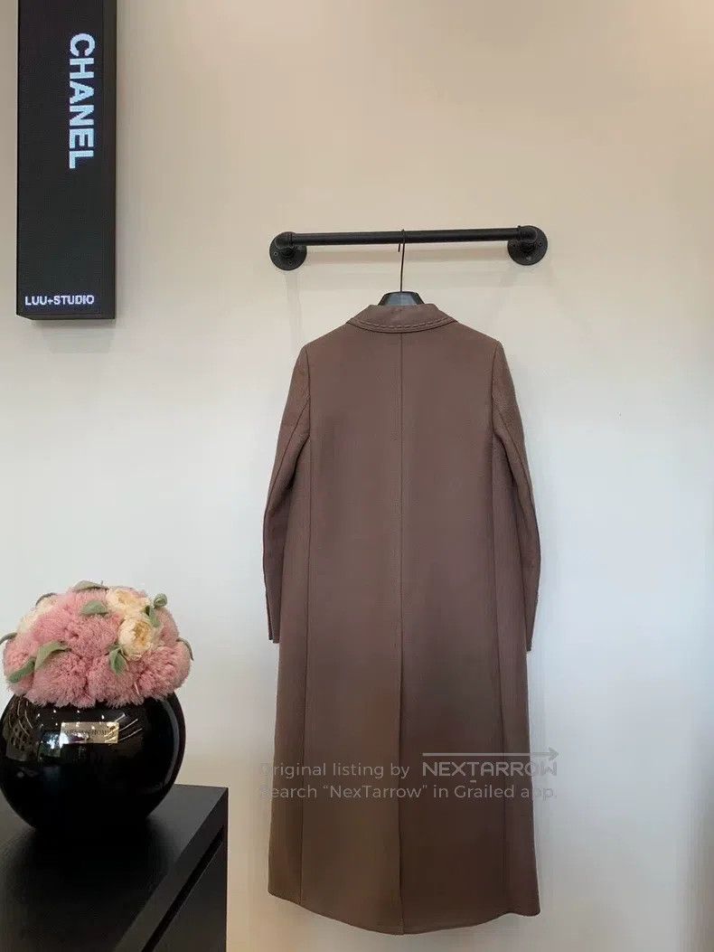 Fendi Fendi Long Wool Cashmere Leather-Collar Coat Size XS / US 0-2 / IT 36-38 - 2 Thumbnail