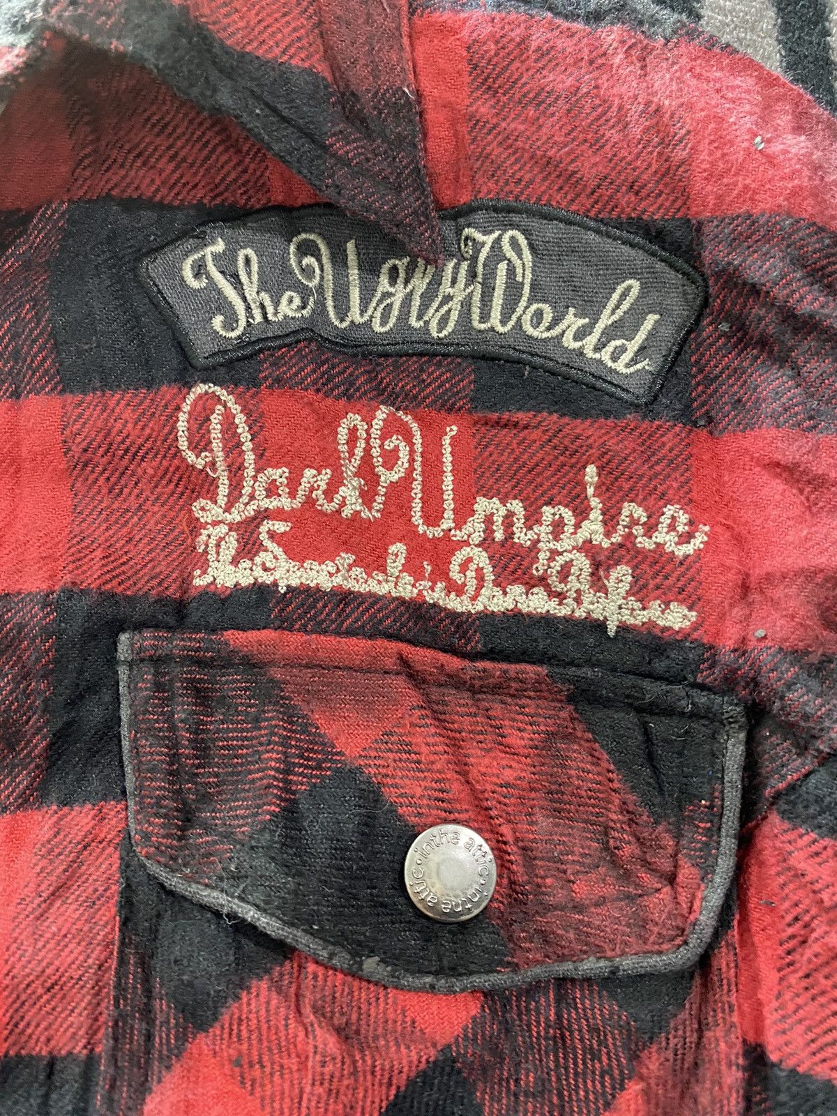 If Six Was Nine × In The Attic × Vintage 2000s in the attic plaid tartan chain stitch embrodiry shirt Size US L / EU 52-54 / 3 - 5 Thumbnail