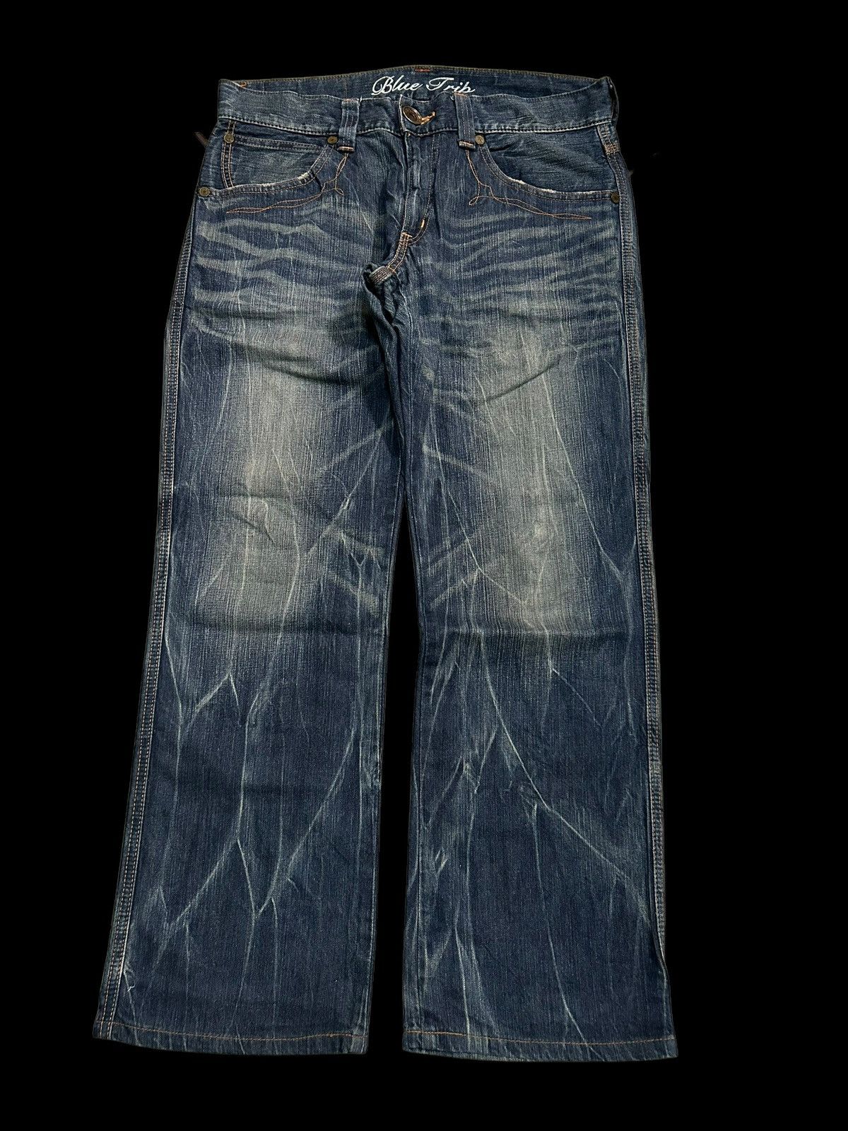 Japanese Brand × Kapital × Vintage EDWIN Blue Trip 503 Rare Design Denim ☠️☠️ Size US 36 / EU 52 - 4 Thumbnail