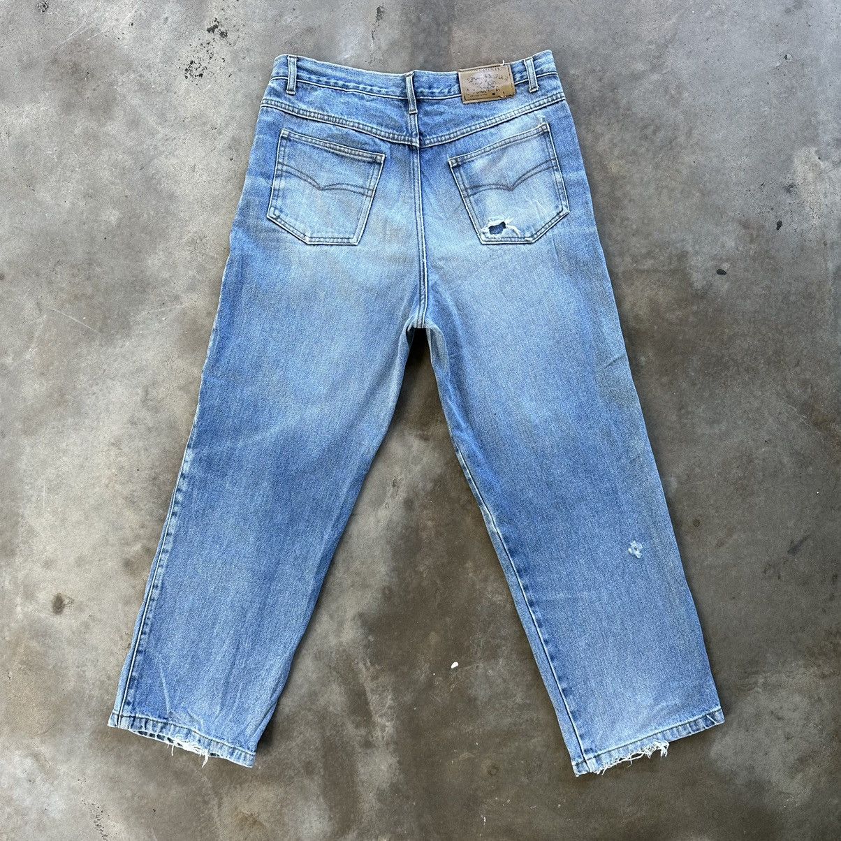 Japanese Brand Vintage Japanese Distressed Jean Sick Denim Pant W32 Size US 32 / EU 48 - 9 Thumbnail