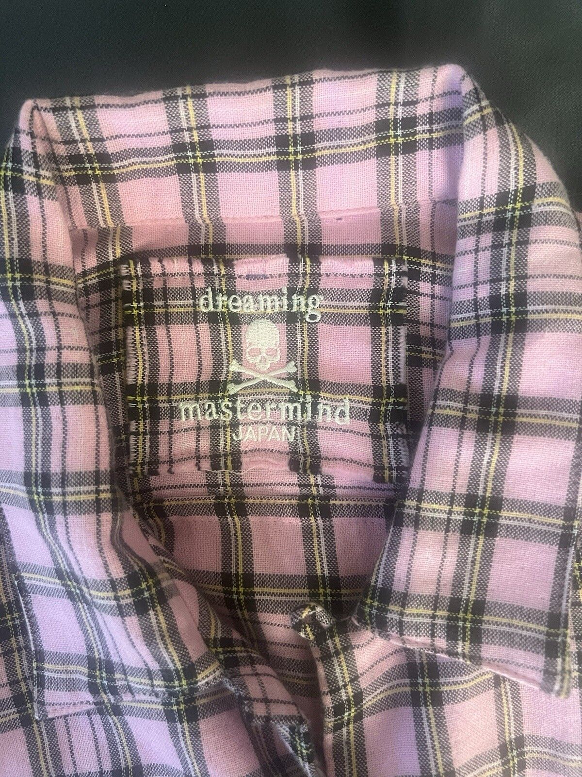 Mastermind Japan Dreaming Skull Short Sleeve Shirt Plaid Shirt Pink Size US L / EU 52-54 / 3 - 3 Thumbnail